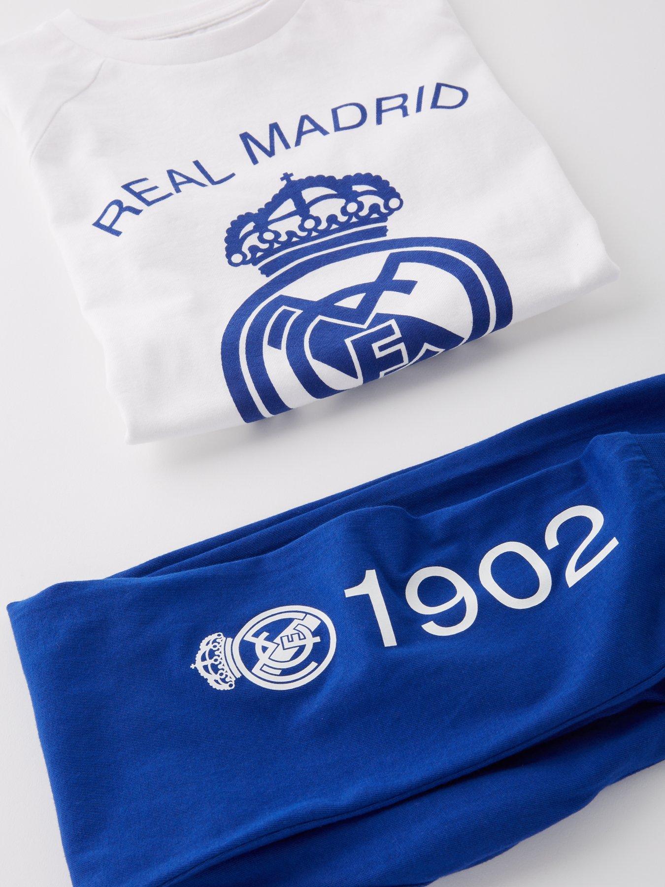 Image 4 of 4 of CF Real Madrid CF Real Madrid&nbsp;Short Sleeve Pyjamas - White/Blue