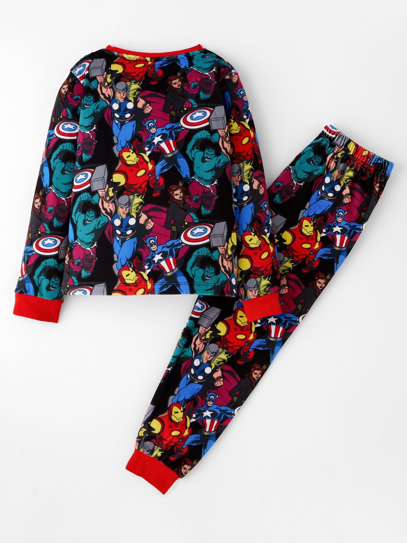 Image 2 of 5 of Marvel Fleece Pyjamas - Blue