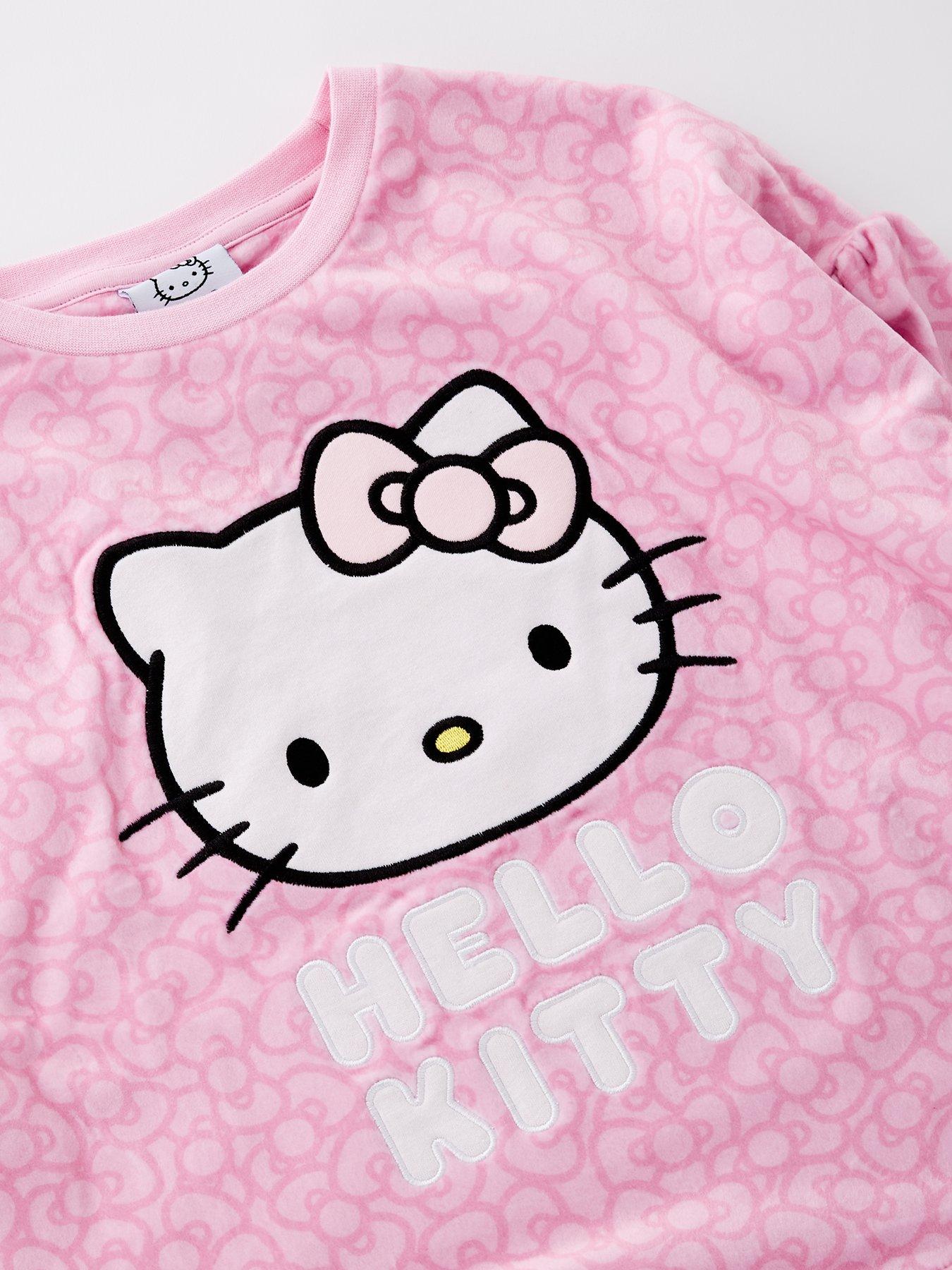 Image 4 of 4 of Hello Kitty Heart Fleece Pyjamas - Pink