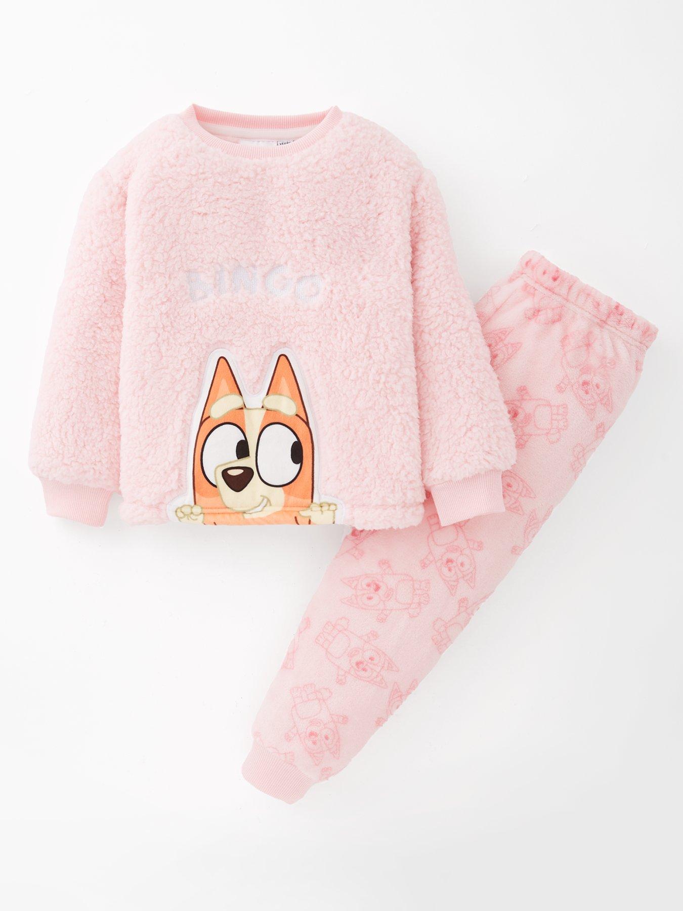 Bluey Bingo Fleece Pyjamas - Pink
