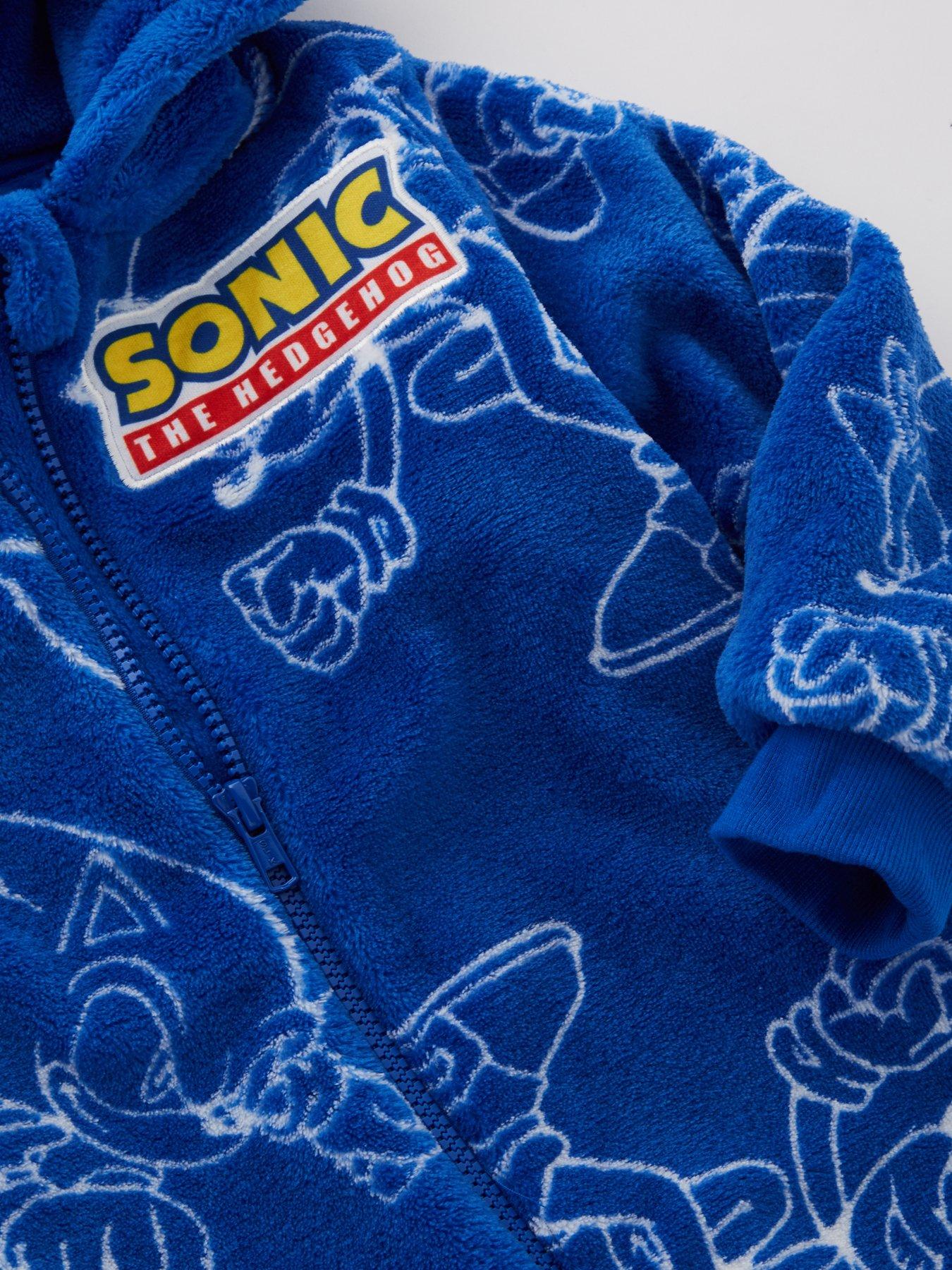 Image 4 of 4 of The Very Collection Sonic 3D Fleece All In One - Blue
