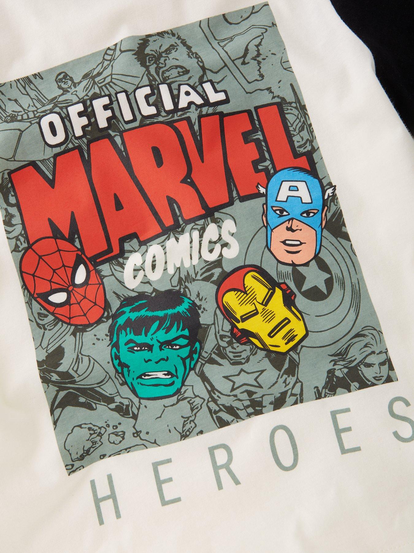 Image 4 of 6 of Marvel Short Sleeve Pyjama Set - Grey