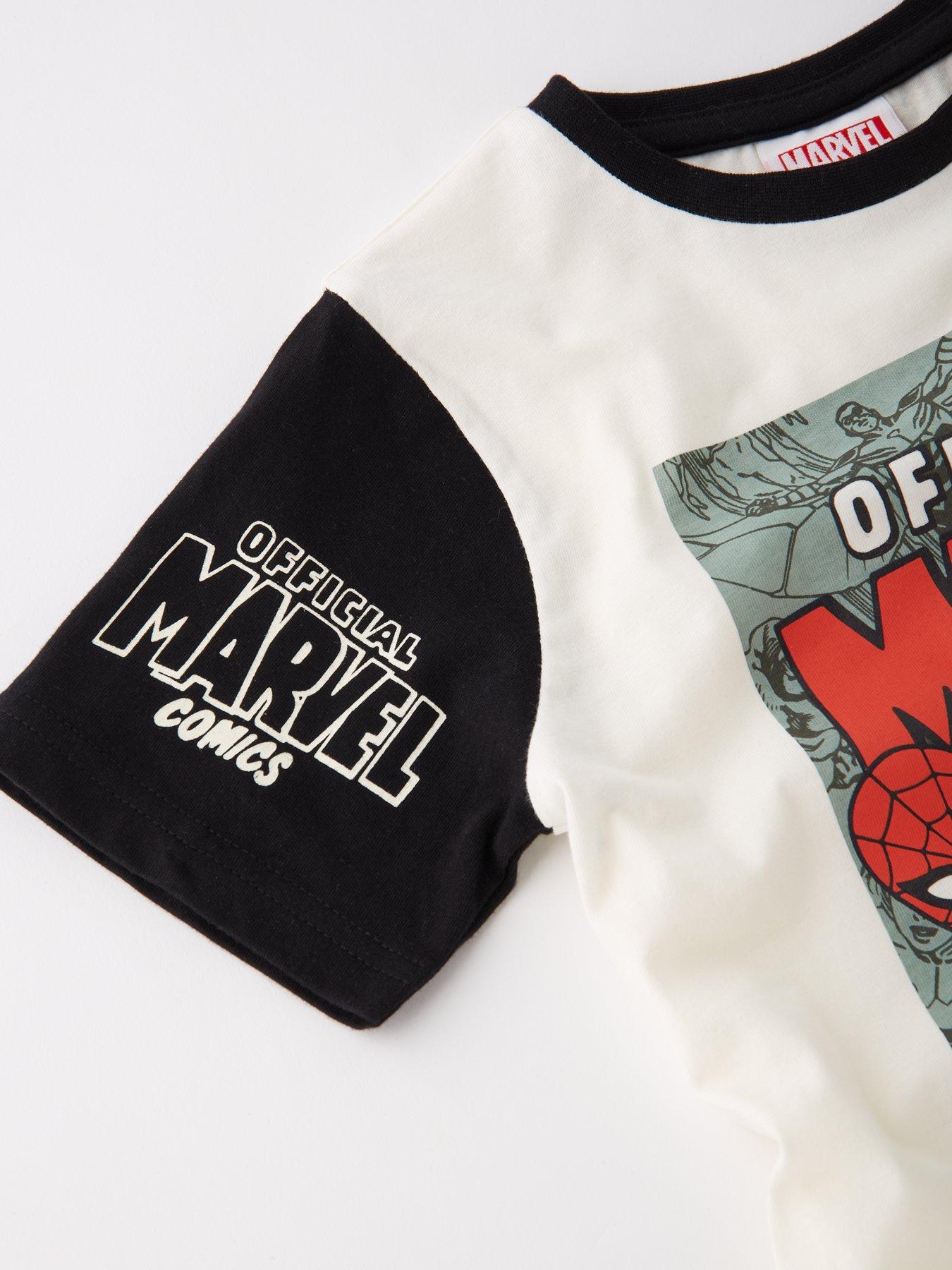 Image 5 of 6 of Marvel Short Sleeve Pyjama Set - Grey