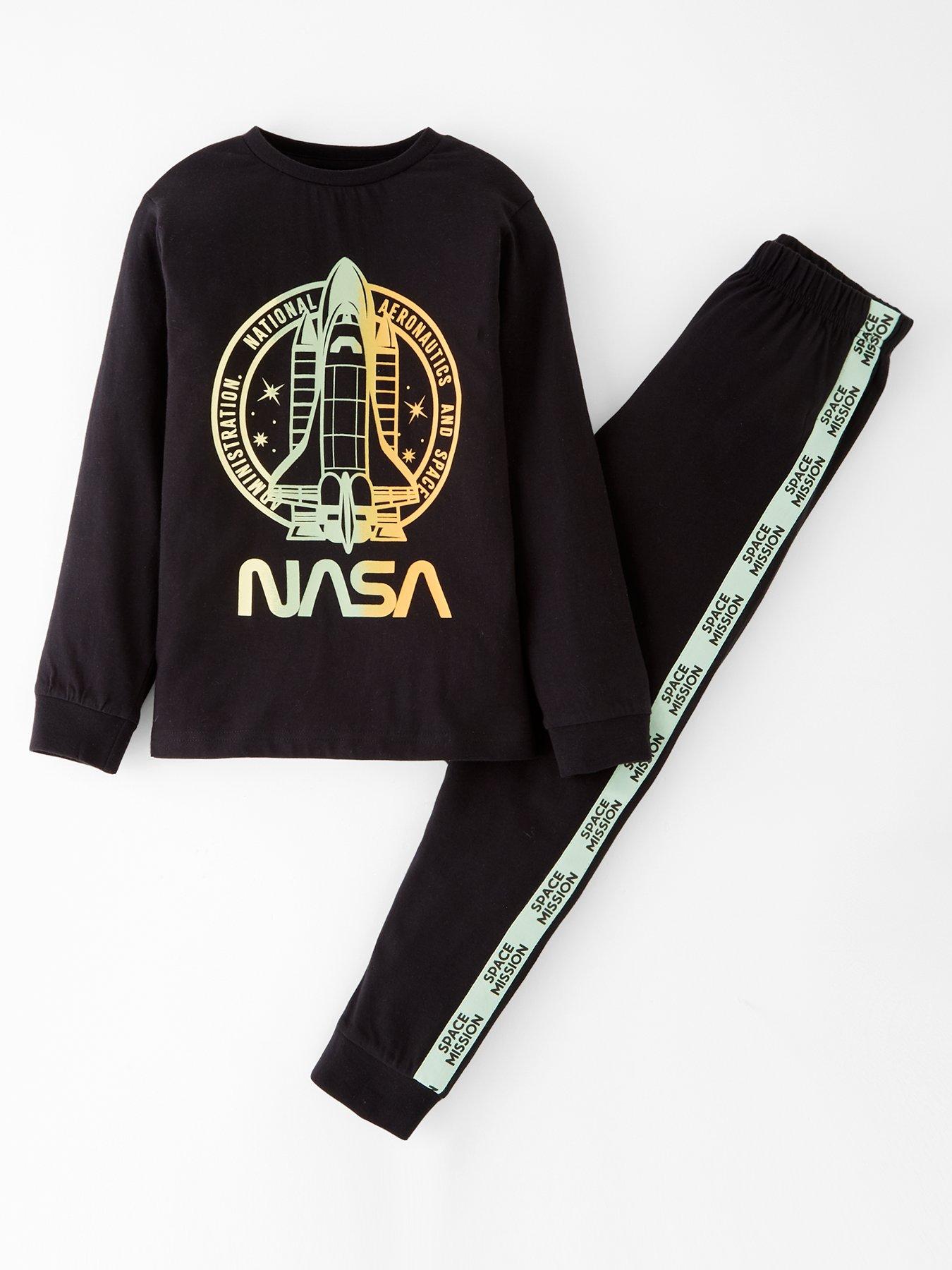 nasa-long-sleeve-pyjamas-grey