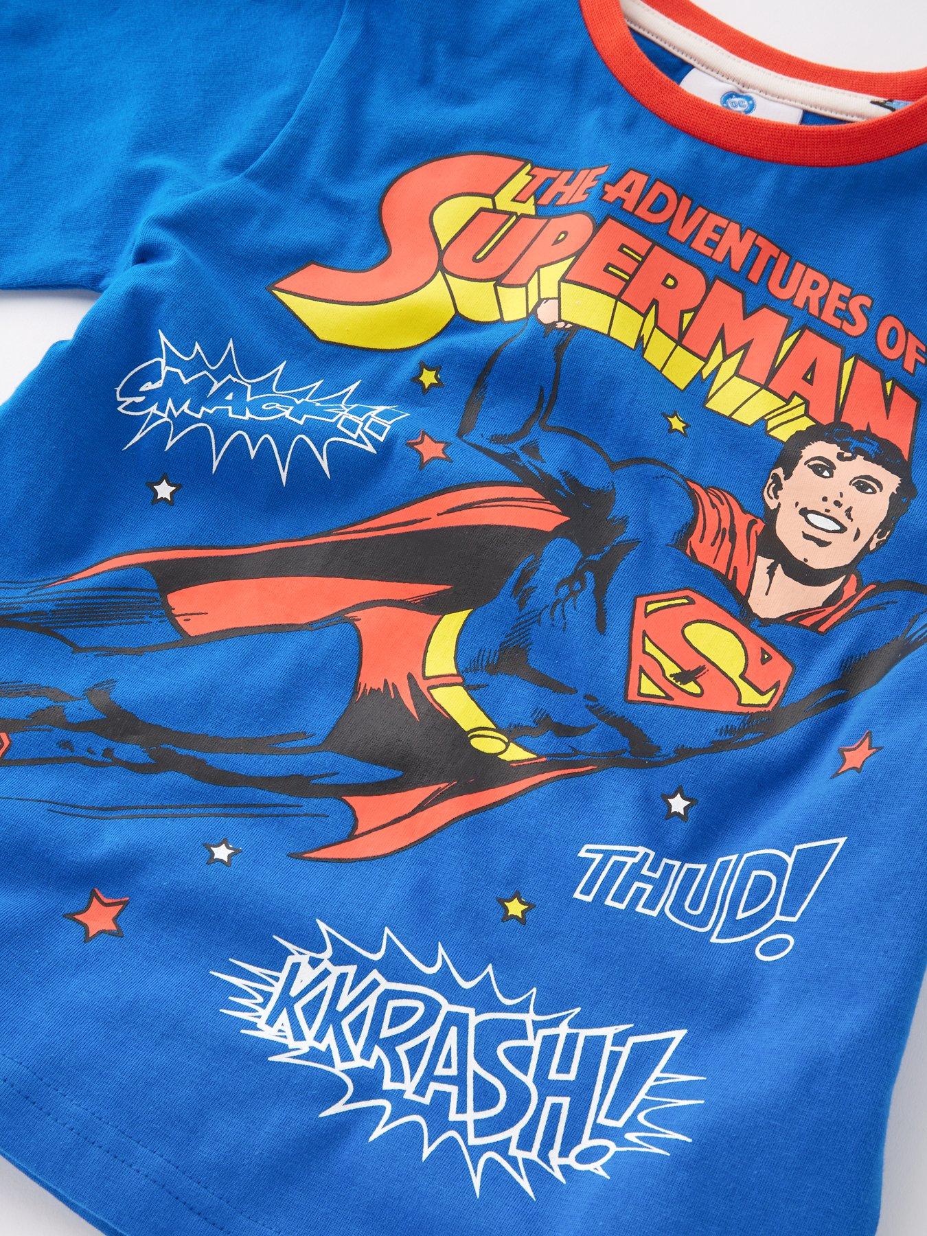 Image 3 of 6 of Superman Superman&nbsp;Short Sleeve Pyjamas - Blue