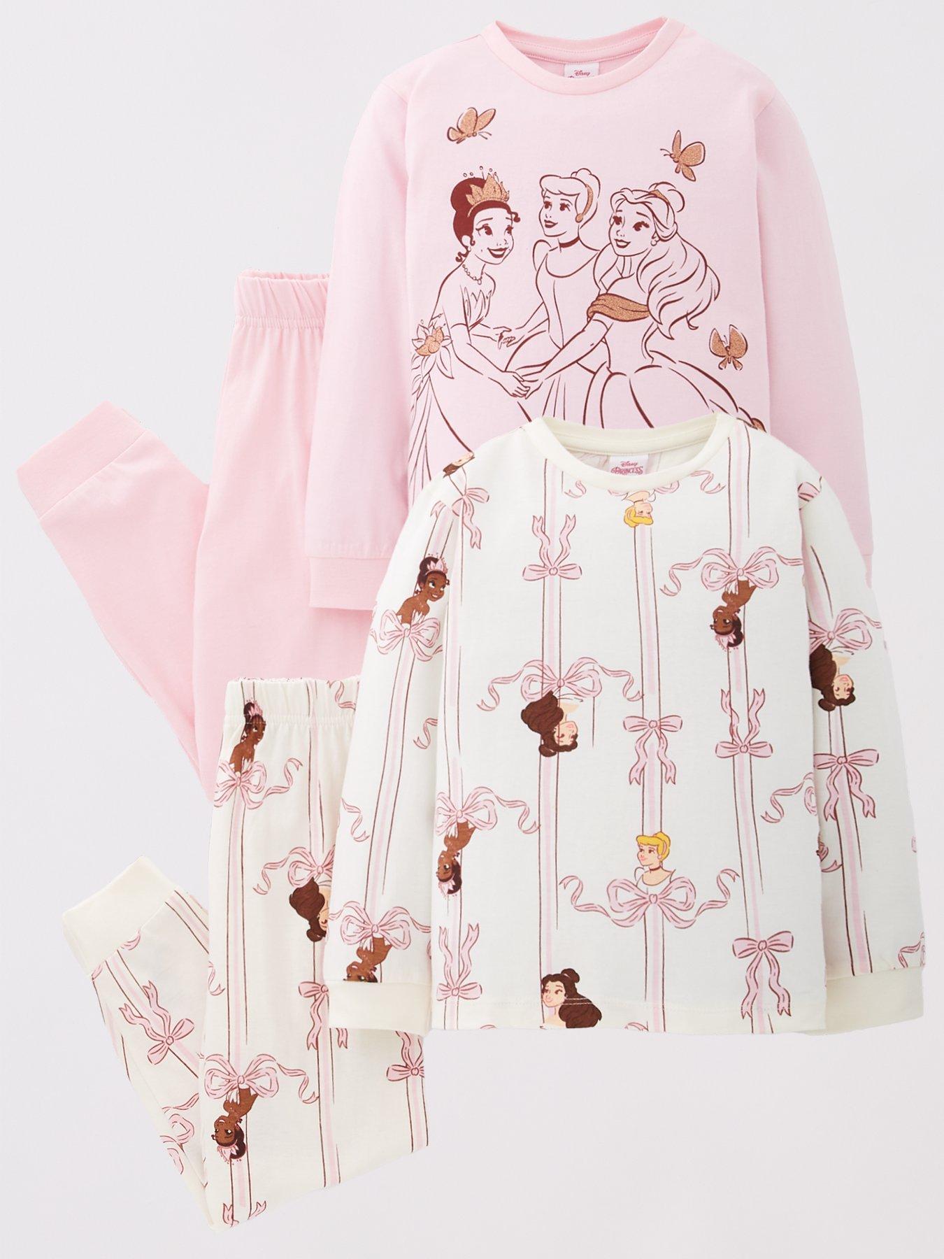 Disney Princess 2 Pack Pyjamas - Pink