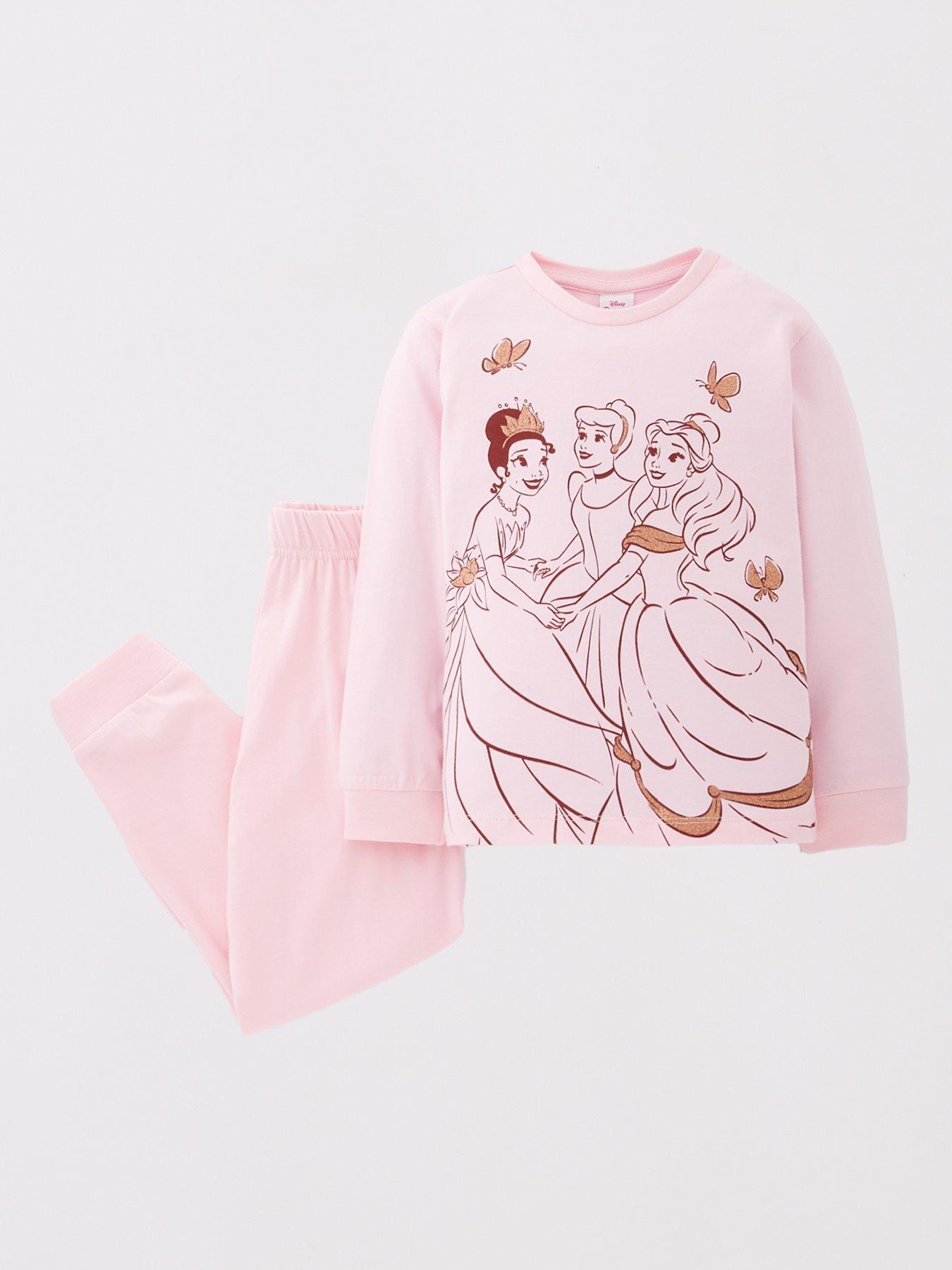 Image 3 of 5 of Disney Princess 2 Pack Pyjamas - Pink