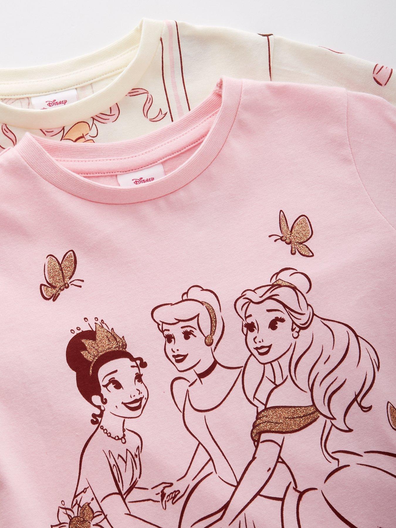 Image 4 of 5 of Disney Princess 2 Pack Pyjamas - Pink