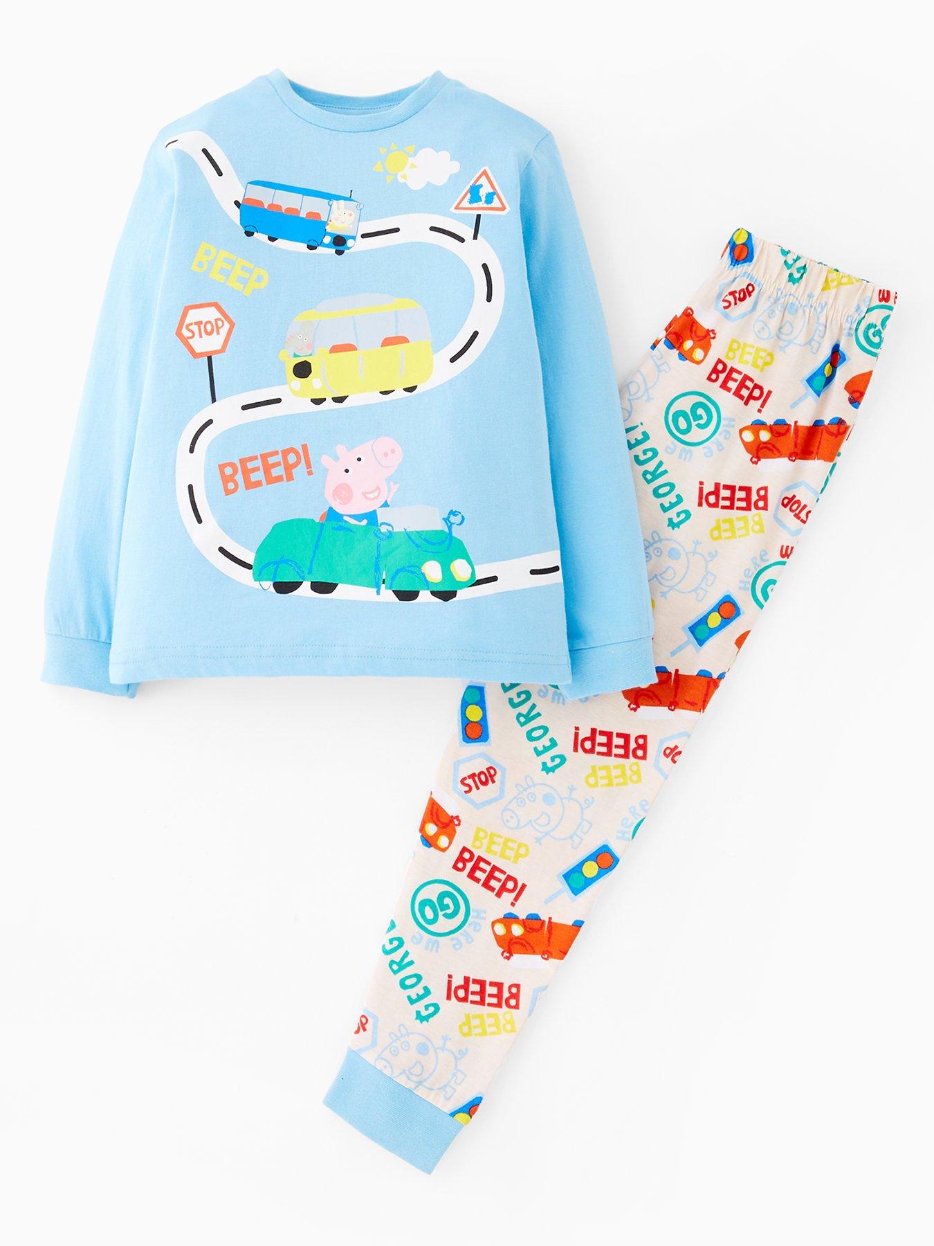 George Pig George Pig Cars Long Sleeve Pyjama Set - Green