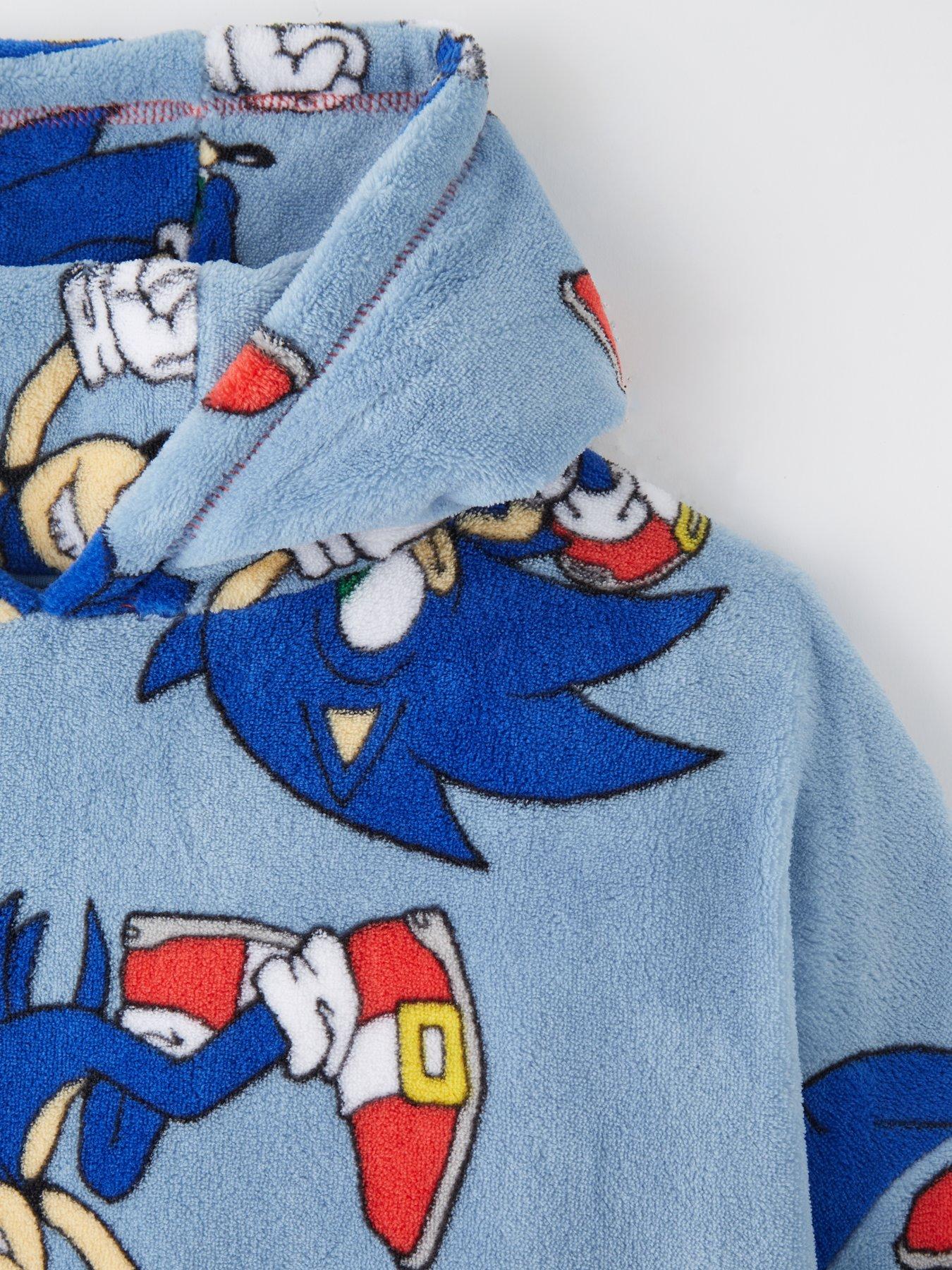  image of sonic-the-hedgehog-hooded-fleece-blanket-blue