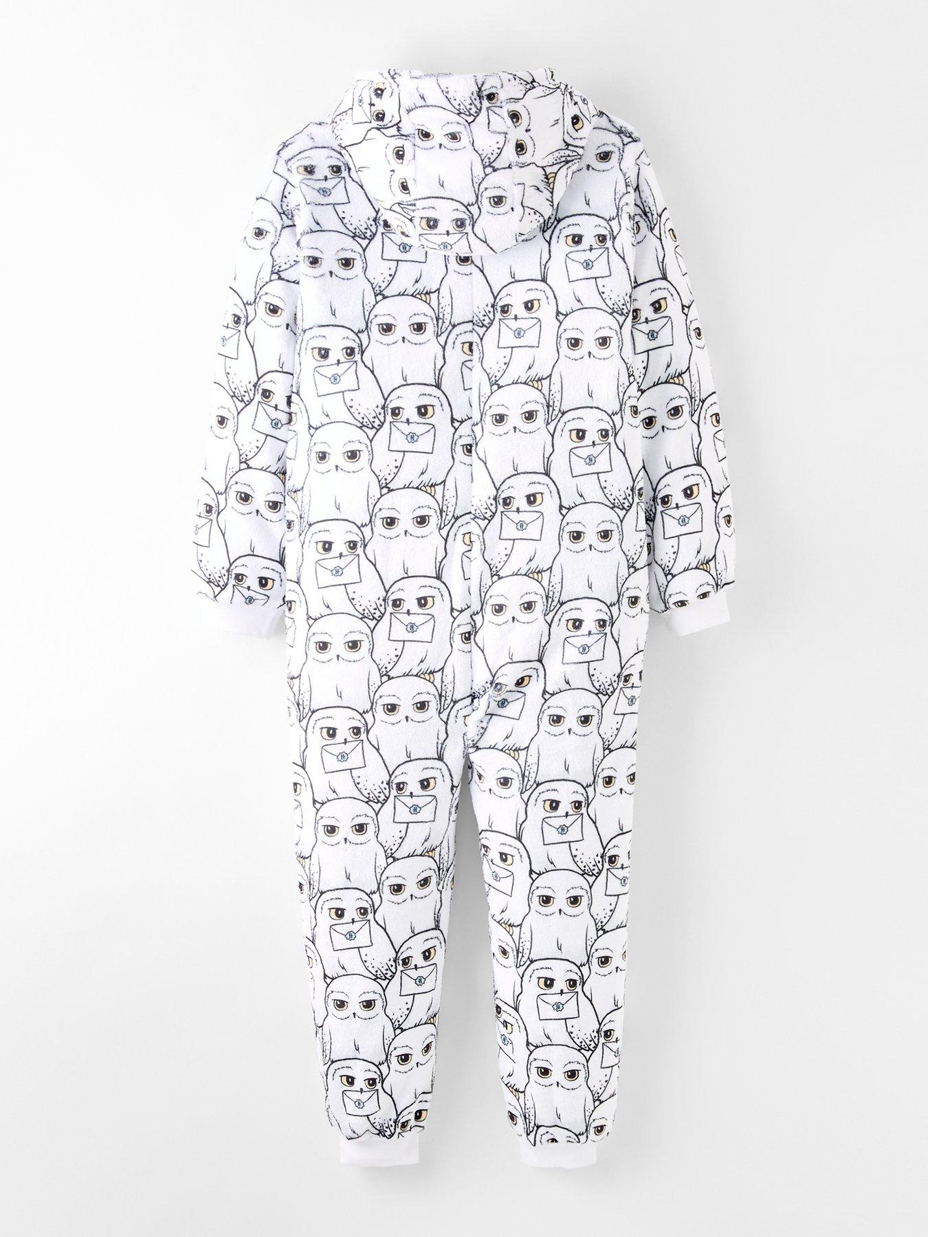 back image of harry-potter-hedwig-all-in-one-white