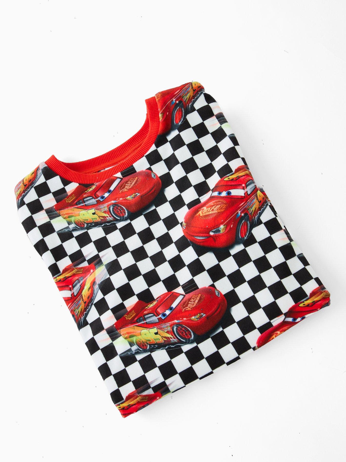  image of disney-cars-cars-all-over-print-fleece-pyjamas-black