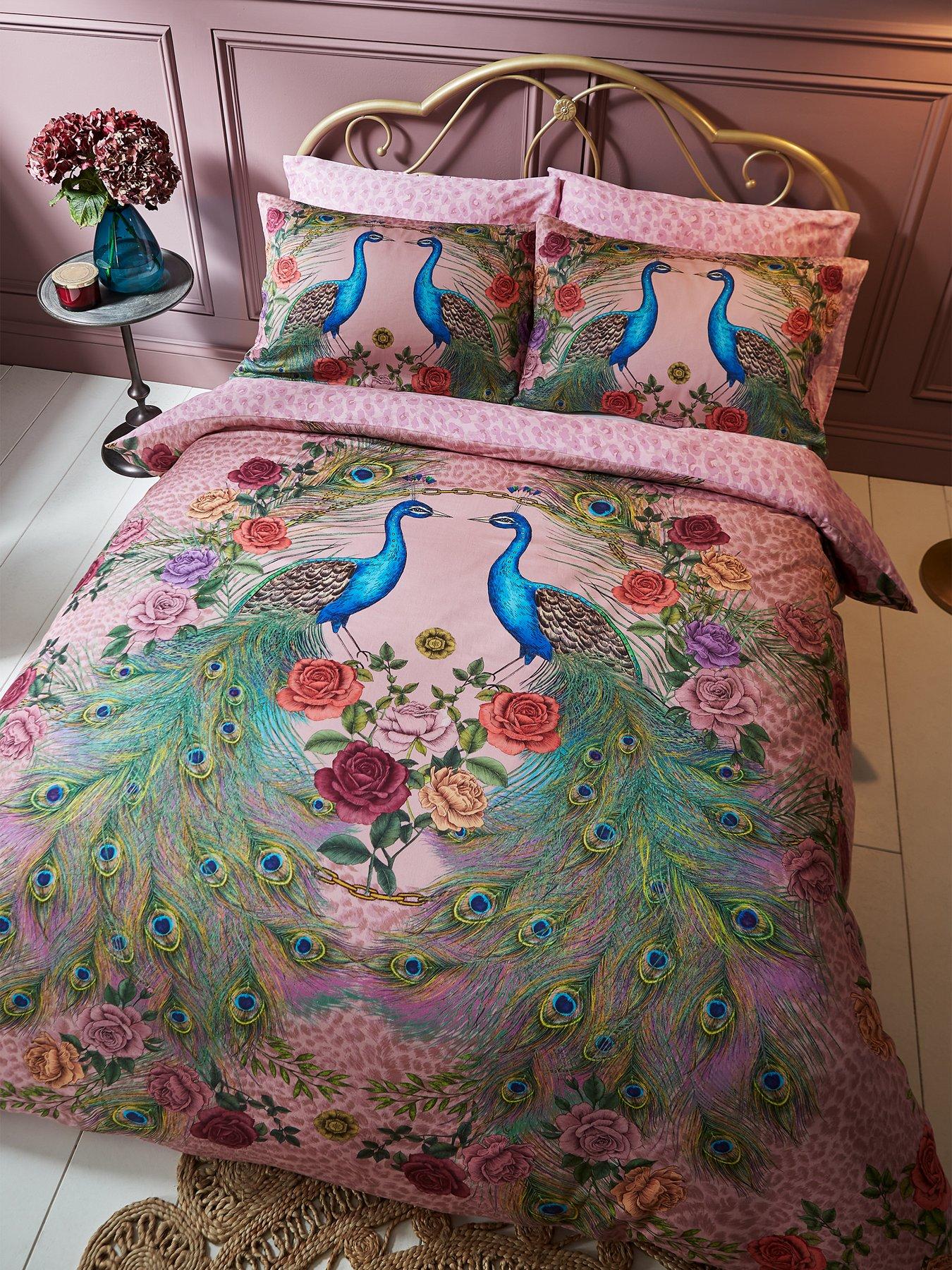 Matthew Williamson Xanadu 100% Cotton Sateen Duvet Cover Set - Pink