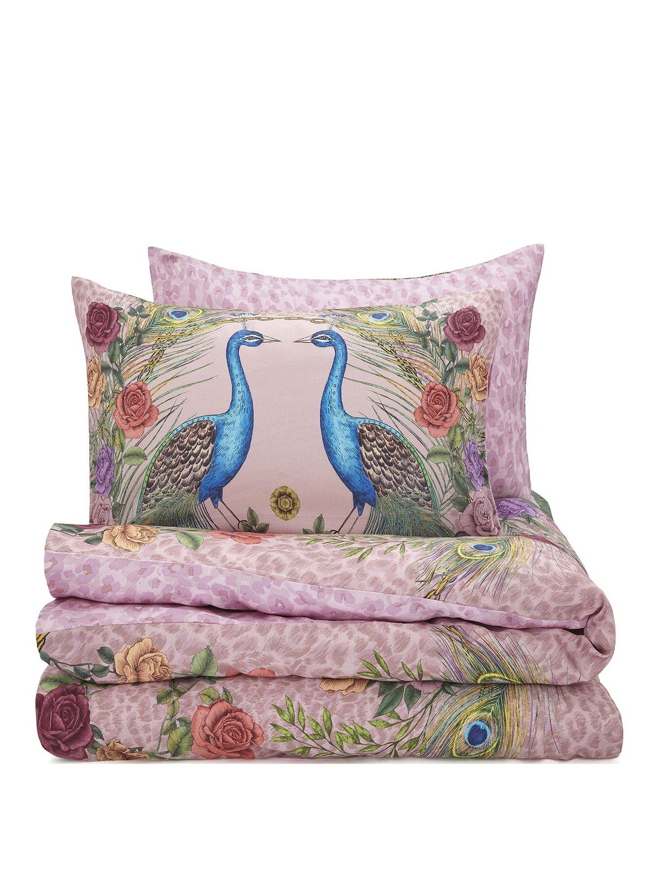  image of matthew-williamson-xanadu-100-cotton-sateen-duvet-cover-set-pink