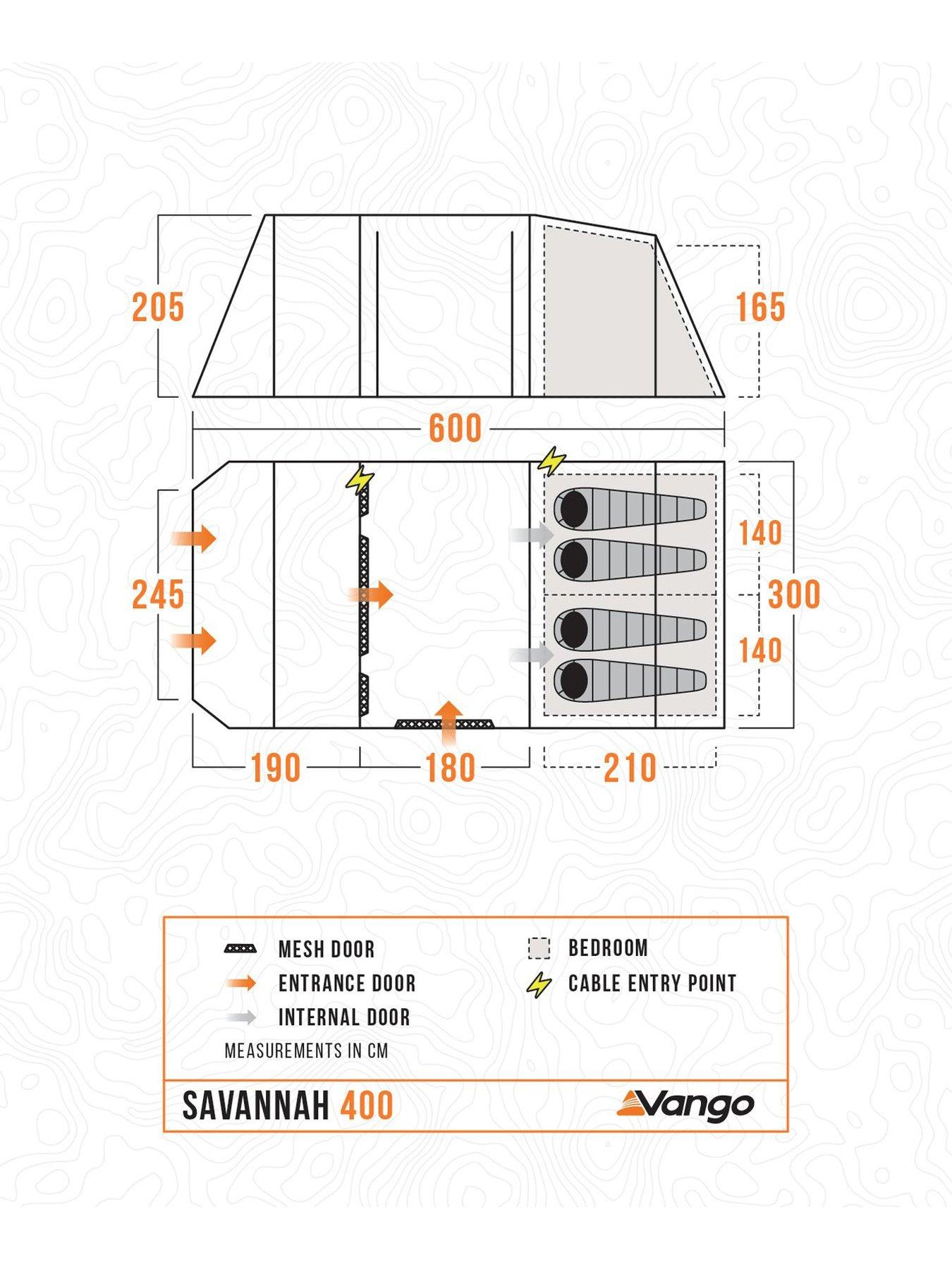  image of vango-savannah-400-package-tent