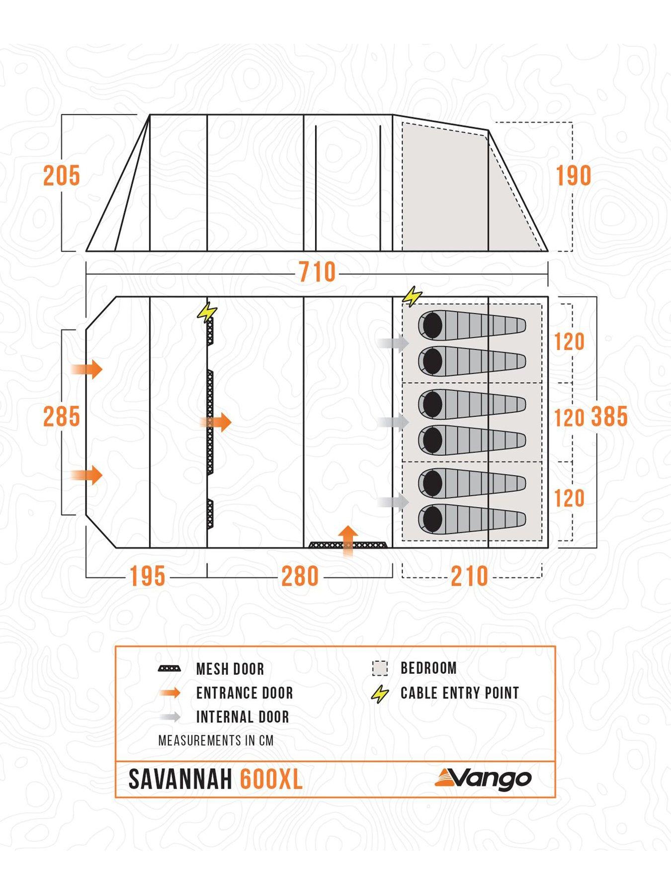  image of vango-savannah-600xl-package-tent