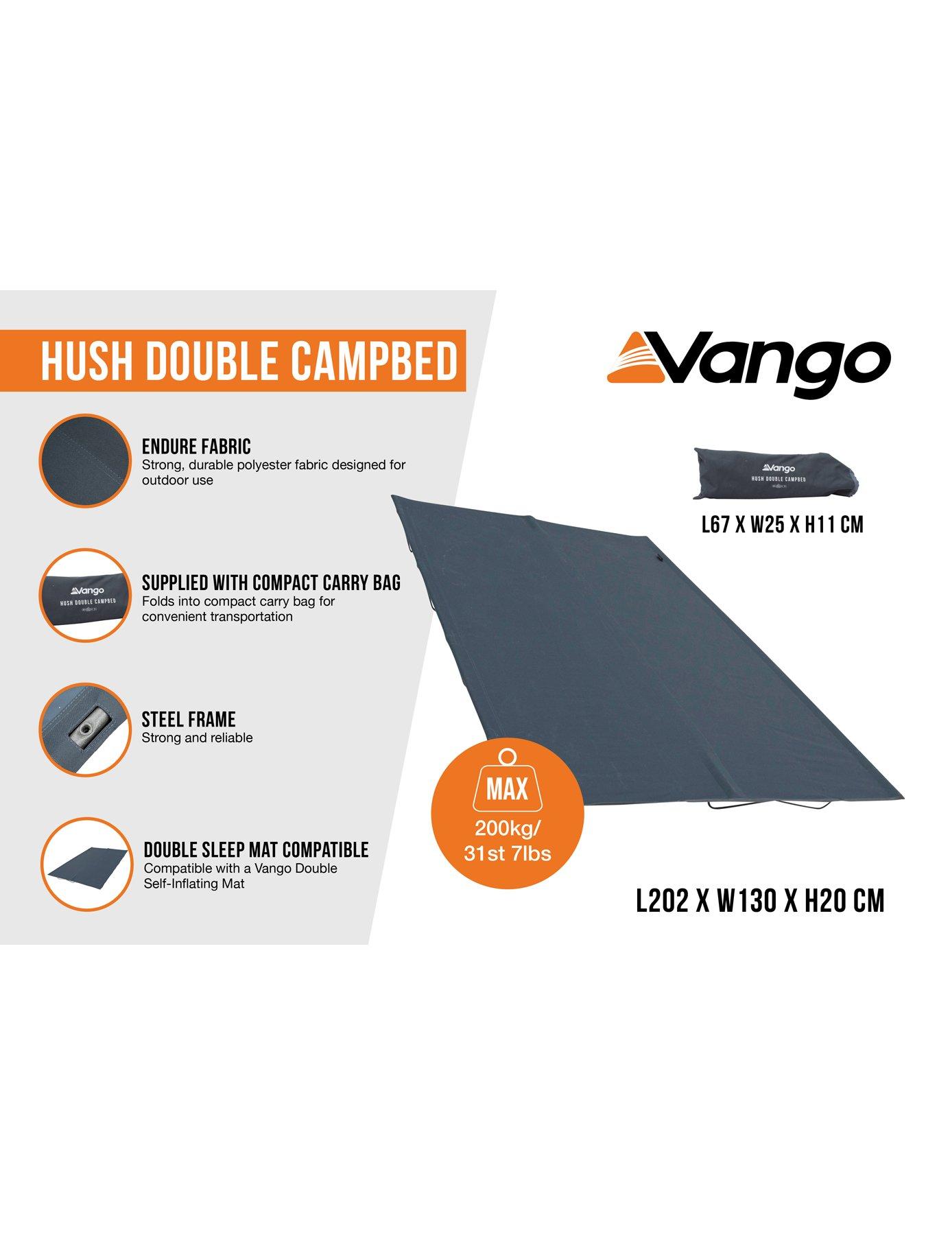  image of vango-hush-double-camp-bed