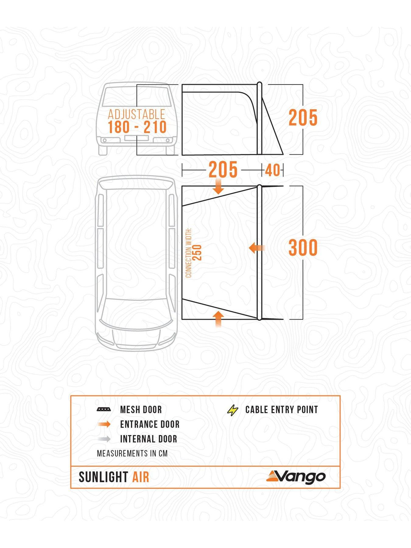Image 3 of 8 of Vango Sunlight Air Low Drive Away Awning