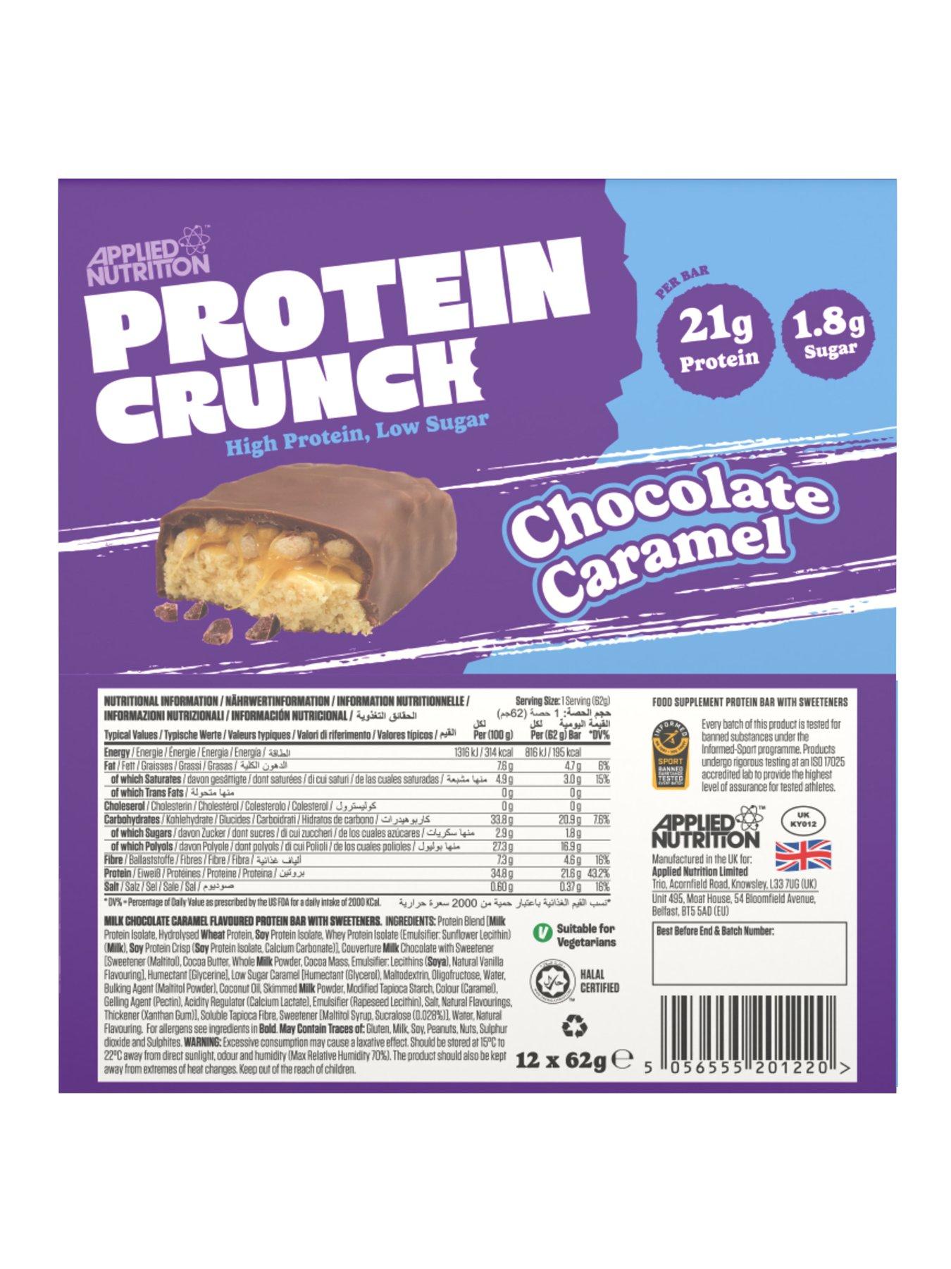 Image 3 of 3 of Applied Nutrition Protein Crunch Milk Chocolate Caramel Bars (12 x 62g)