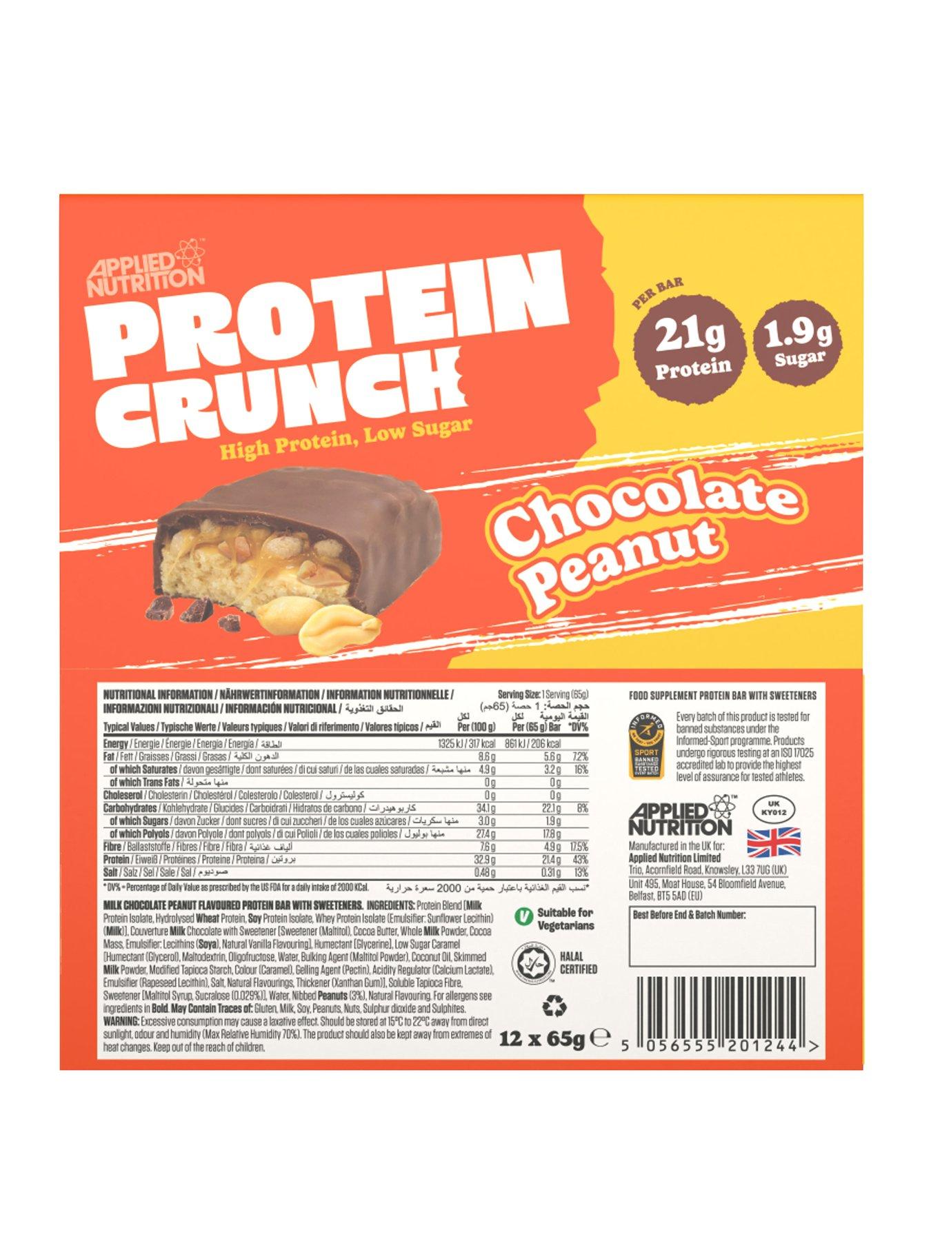  image of applied-nutrition-protein-crunch-milk-chocolate-peanut-bars-12-x-65g