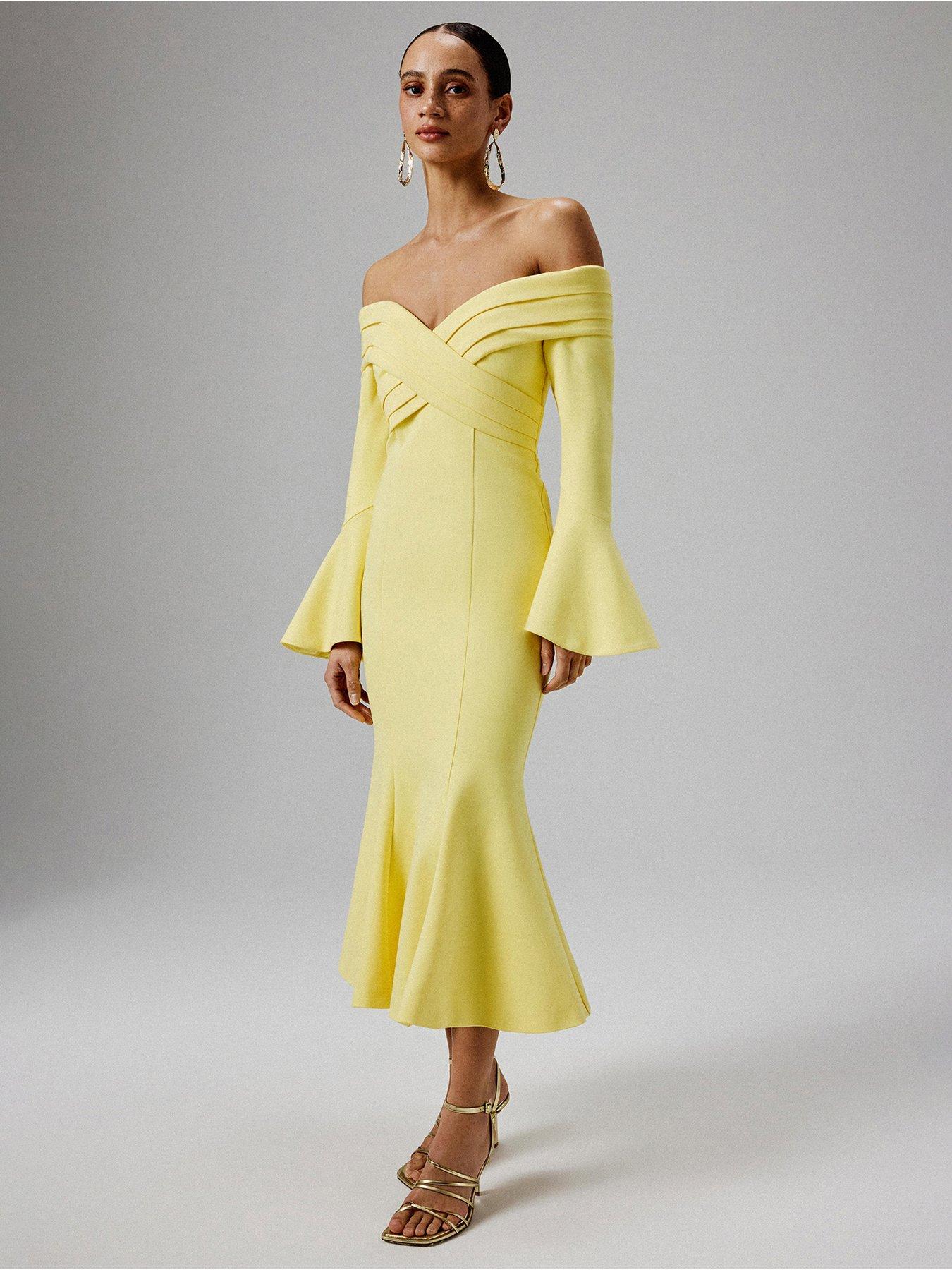 slim fit dress slacks Golden Yellow Cotton Poplin Fit and Flare Short Button-Down Shirt Dress 40