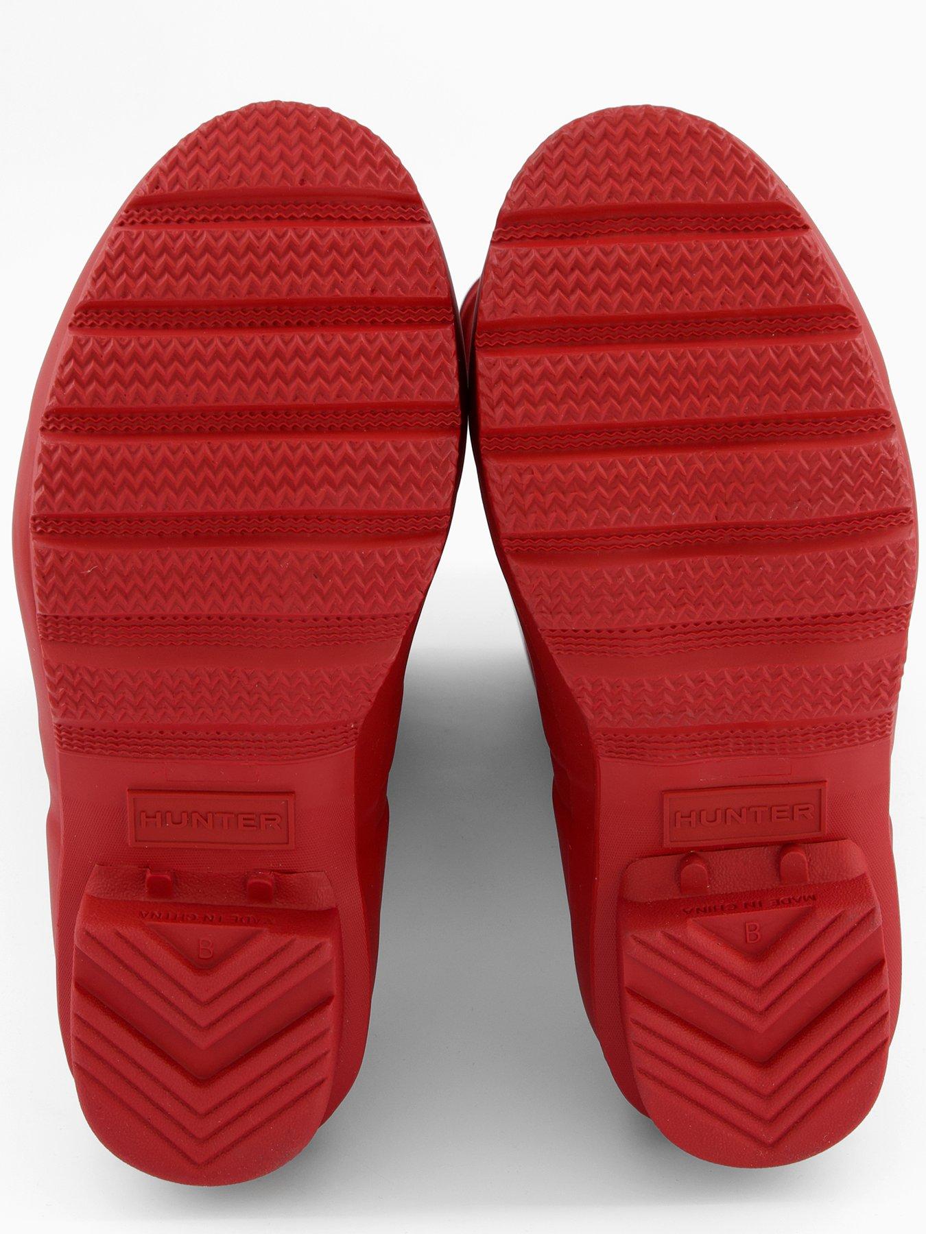  image of hunter-kids-originals-wellington-boots-red