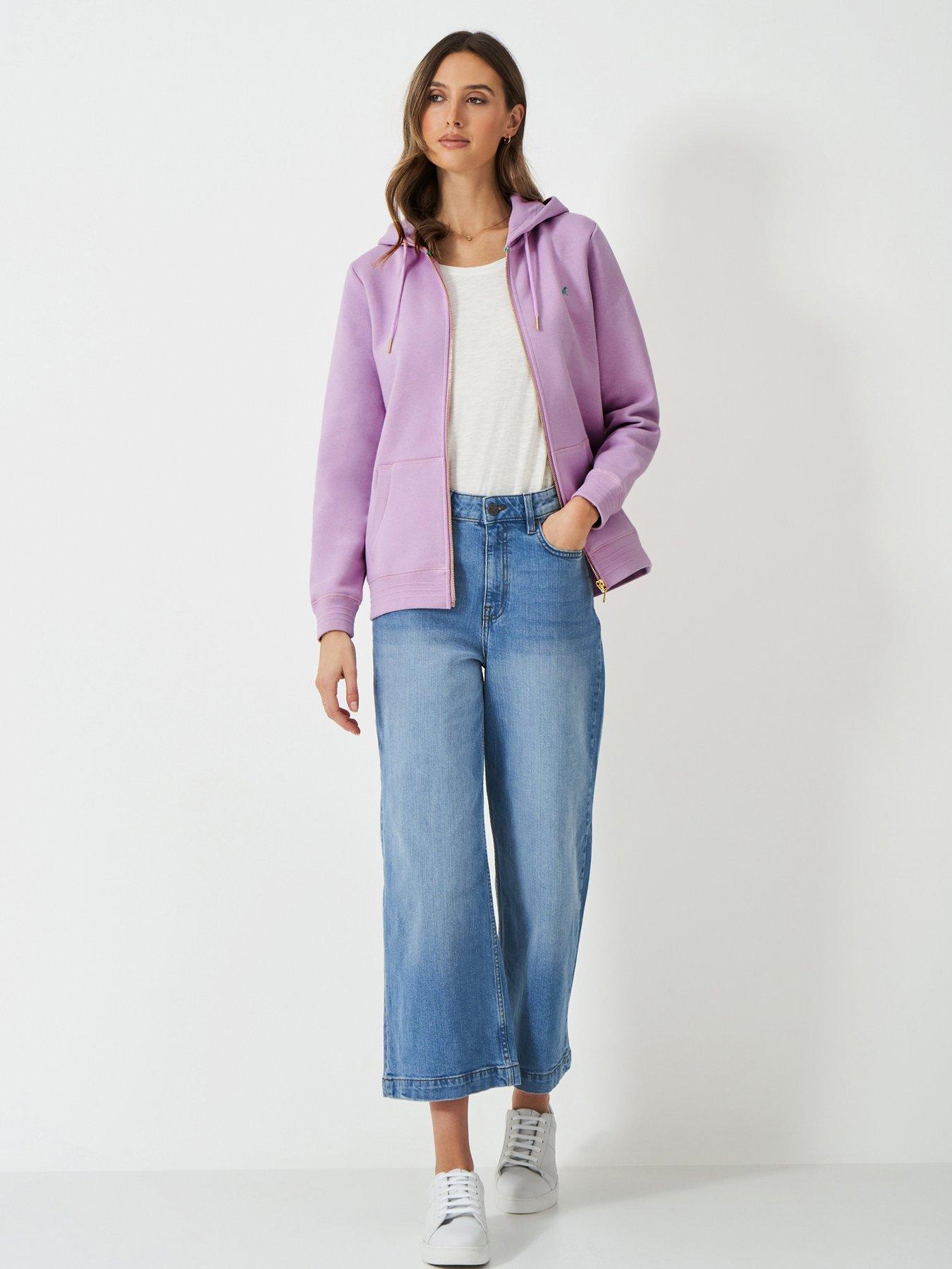 undefined Heritage Zip Through Hoodie - Purple