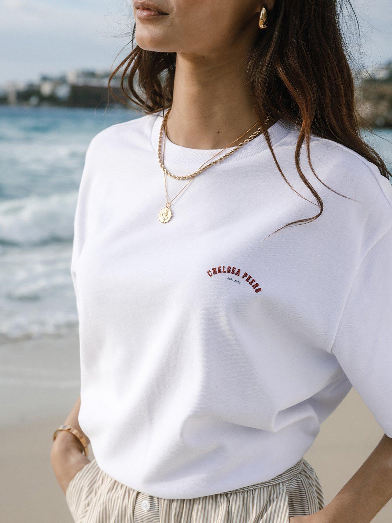 undefined Oversized Crew Neck T-Shirt - Cotton - White