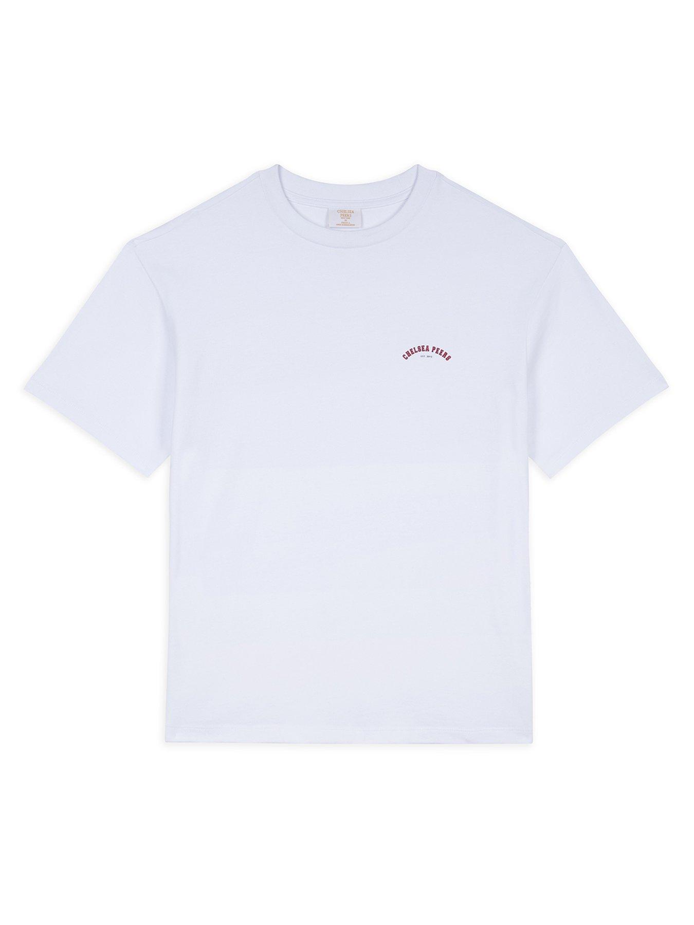  image of chelsea-peers-oversized-crew-neck-t-shirt--nbspcotton-white