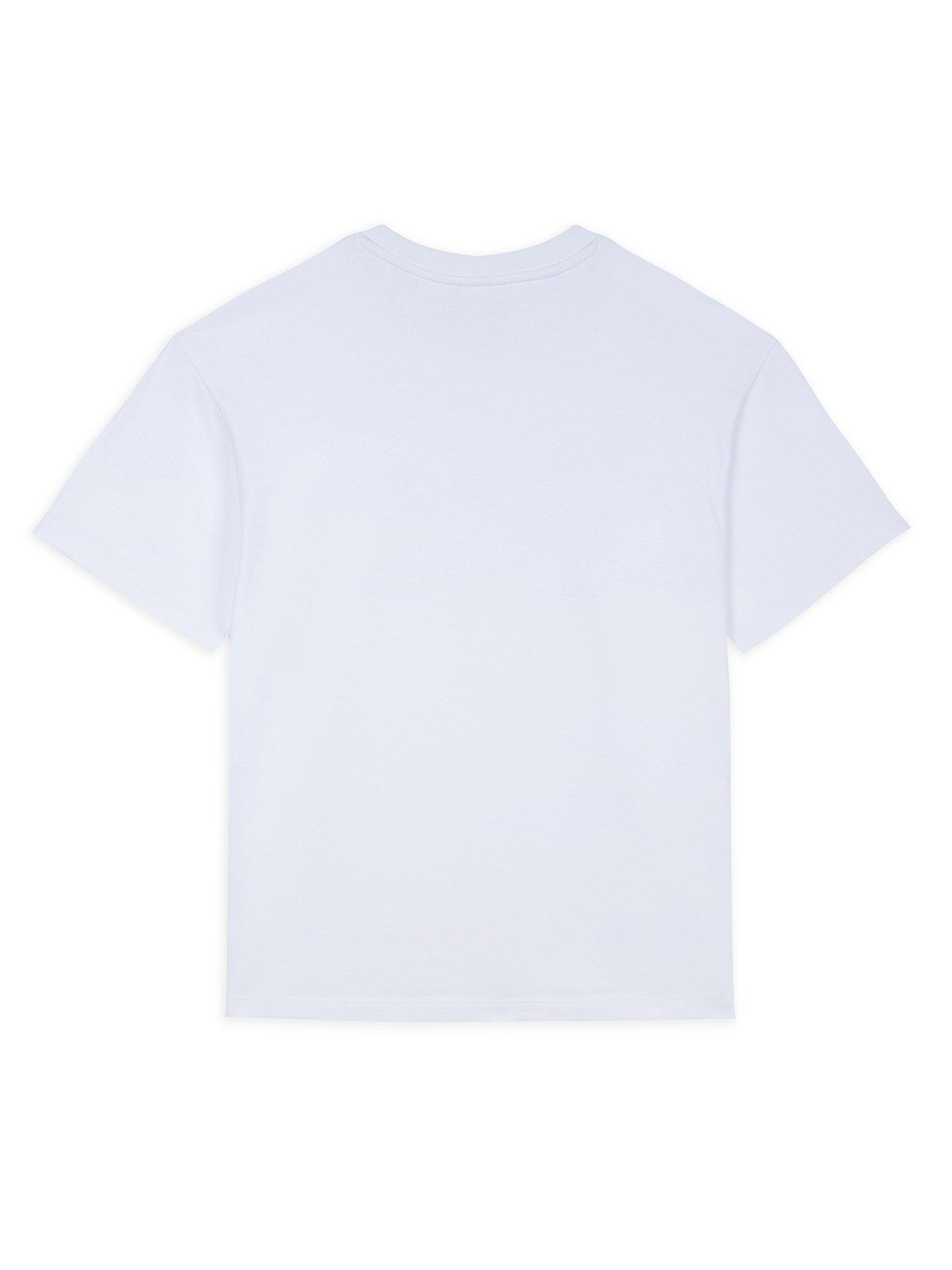  image of chelsea-peers-oversized-crew-neck-t-shirt--nbspcotton-white