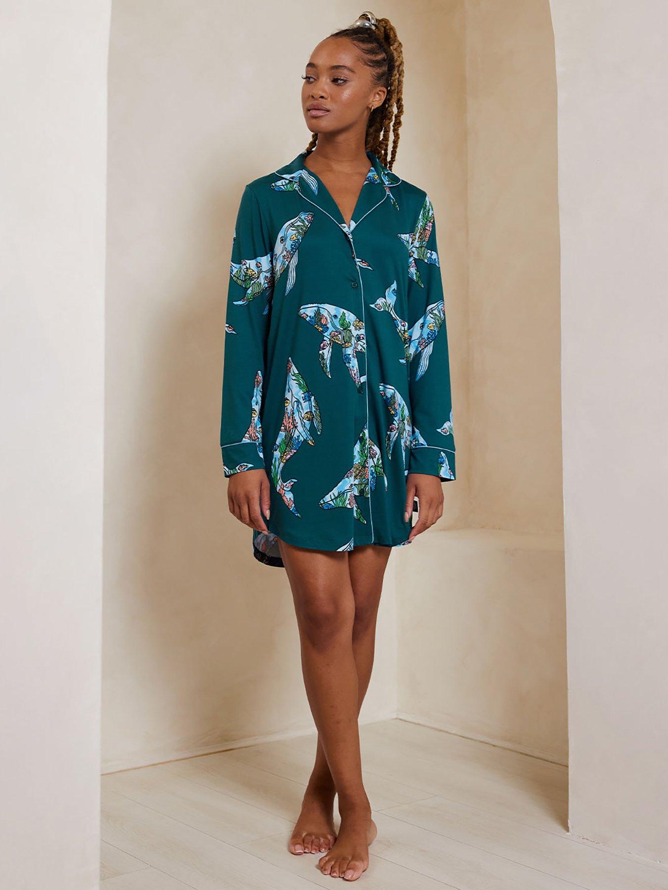 chelsea-peers-whale-coral-reef-night-shirt-green