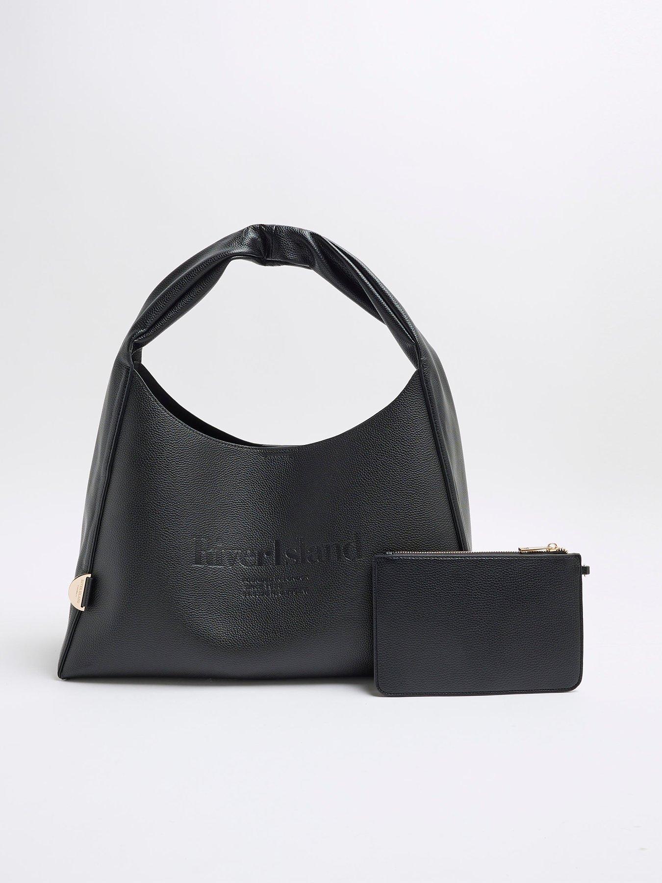  image of river-island-debossed-logo-slouch-black