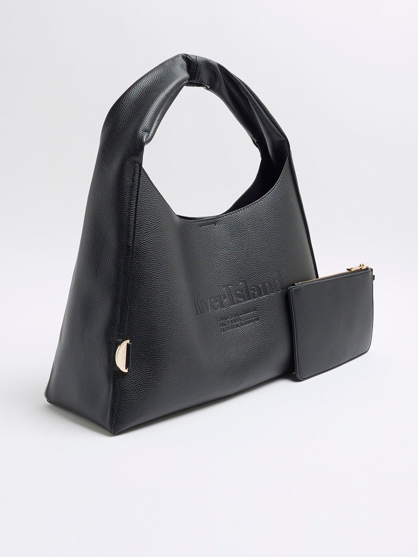  image of river-island-debossed-logo-slouch-black