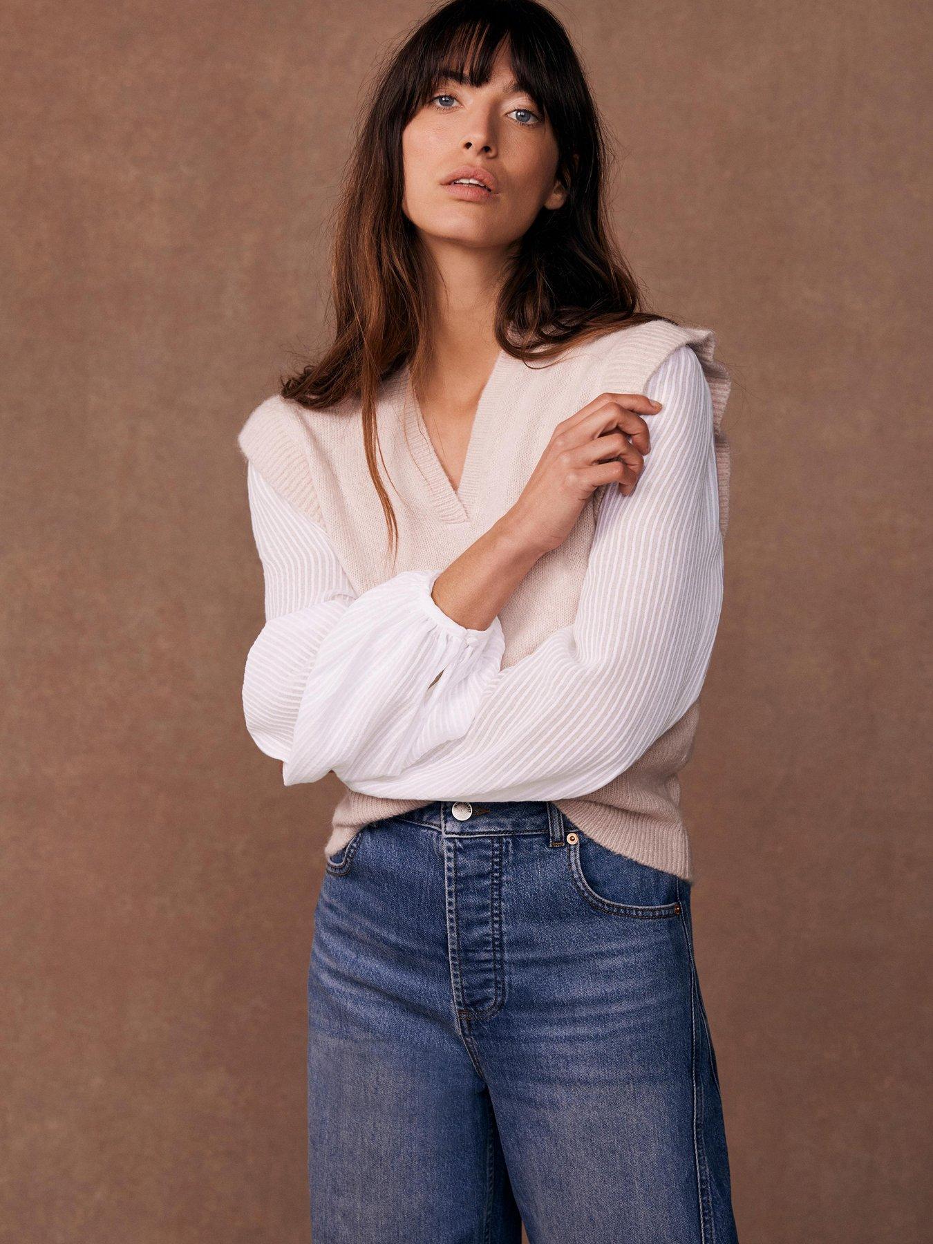 undefined Layered Knit Jumper - Pink