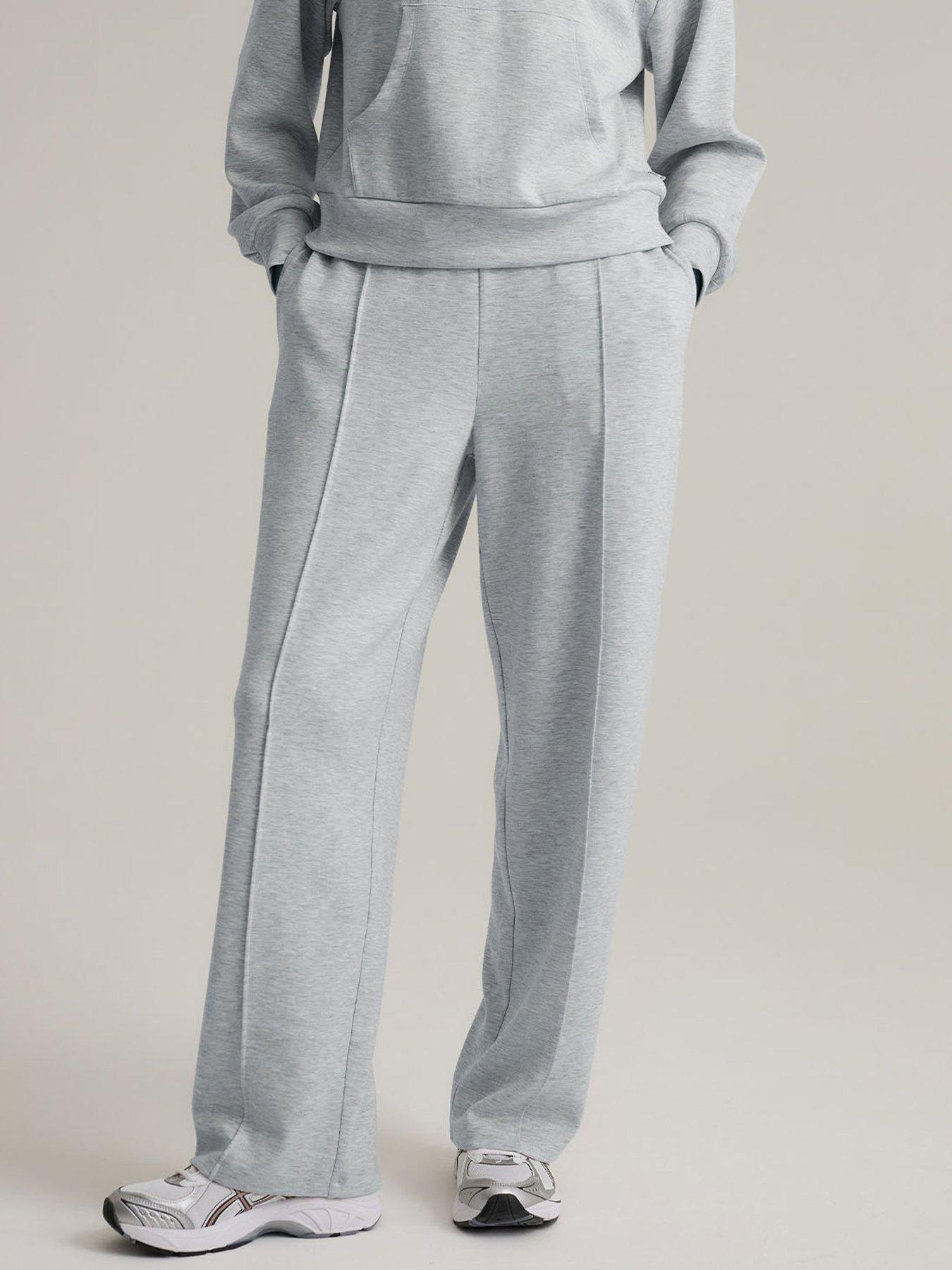 stillFront image of chelsea-peers-luxecomfort-scuba-jogger-grey-marl