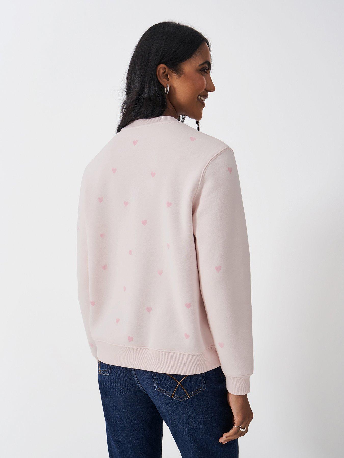  image of crew-clothing-supersoft-neck-sweatshirt-pink