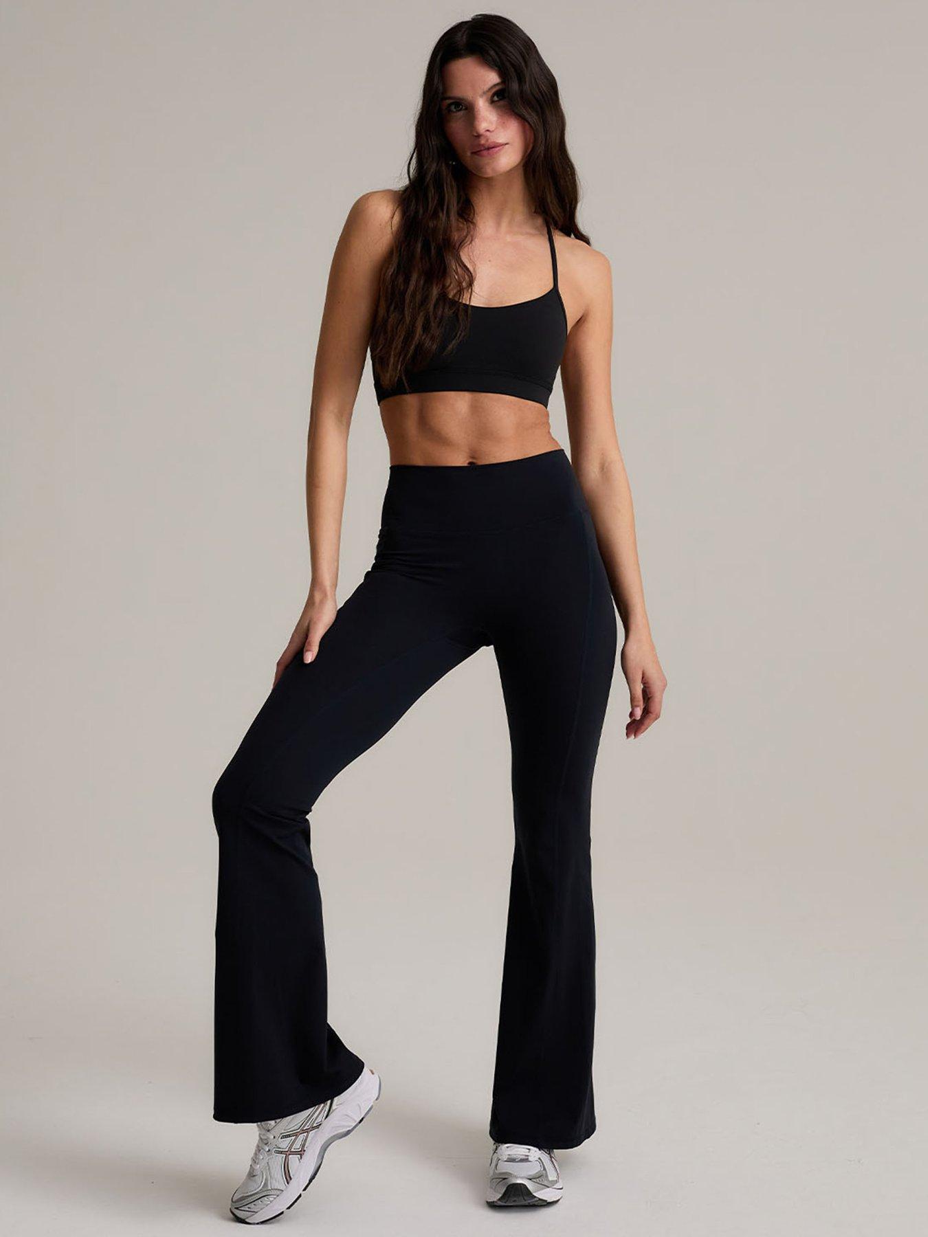 chelsea-peers-flared-leggings-plain-black