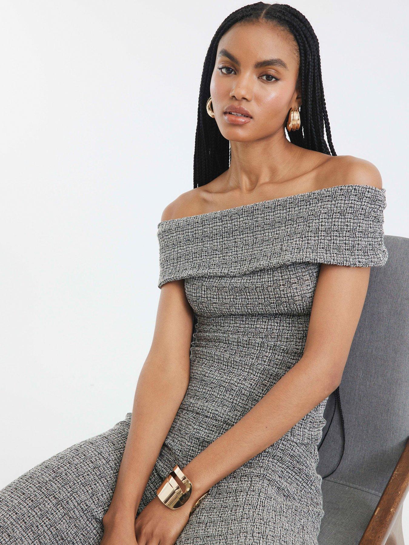 river-island-bardot-textured-top-set-light-grey