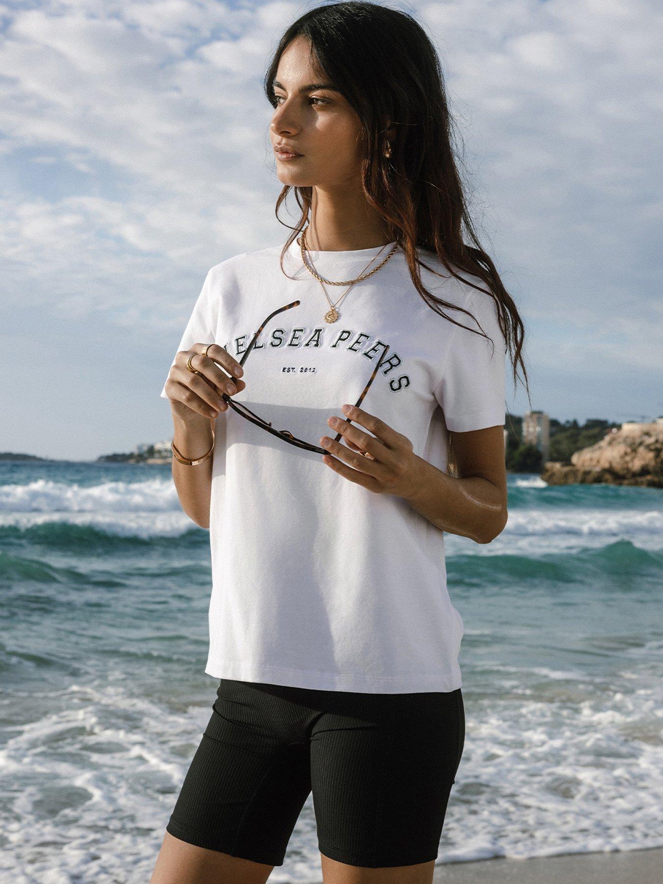  image of chelsea-peers-branded-baby-t-shirt-white