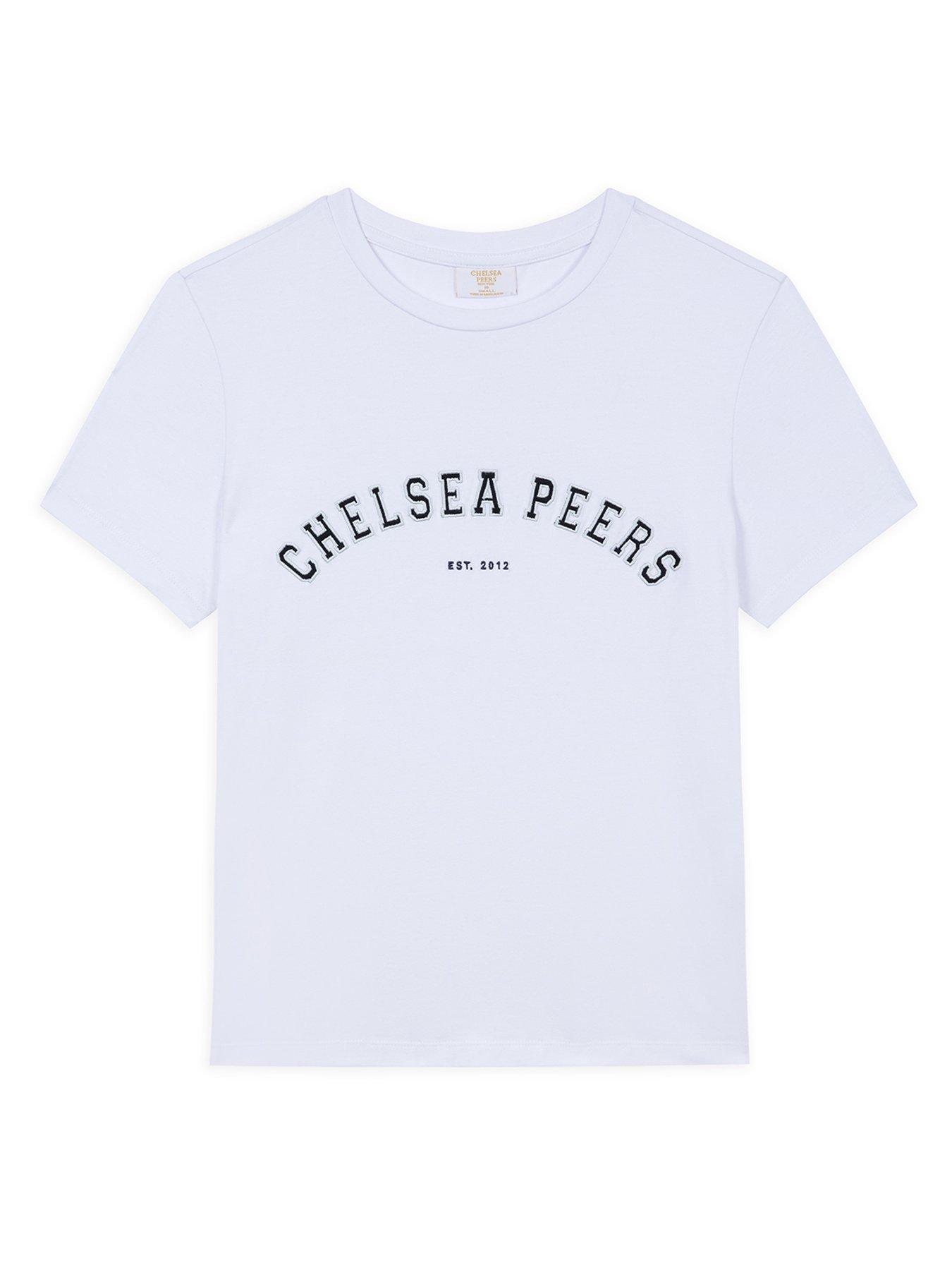  image of chelsea-peers-branded-baby-t-shirt-white