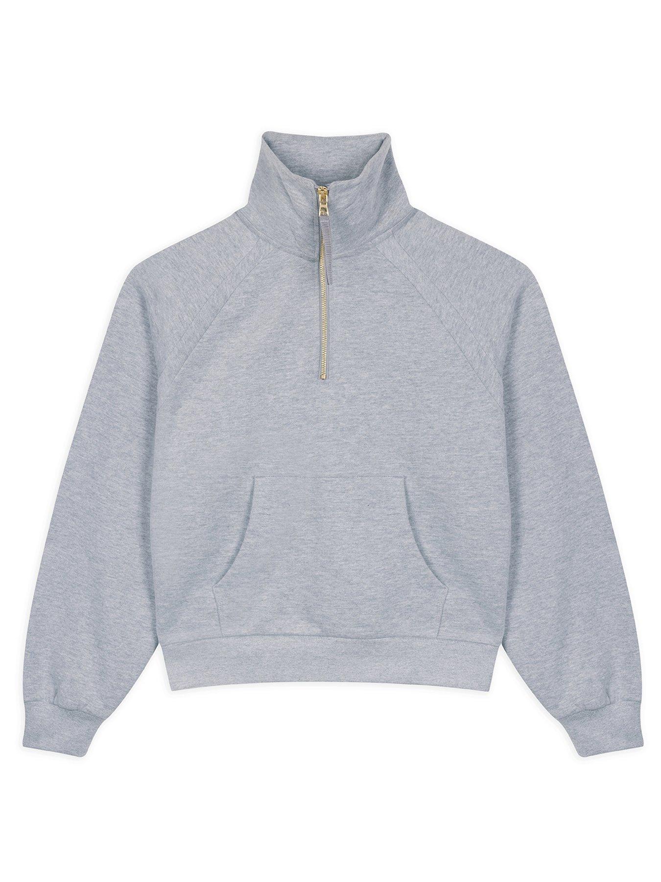 undefined Quarter Zip Sweatshirt - Grey
