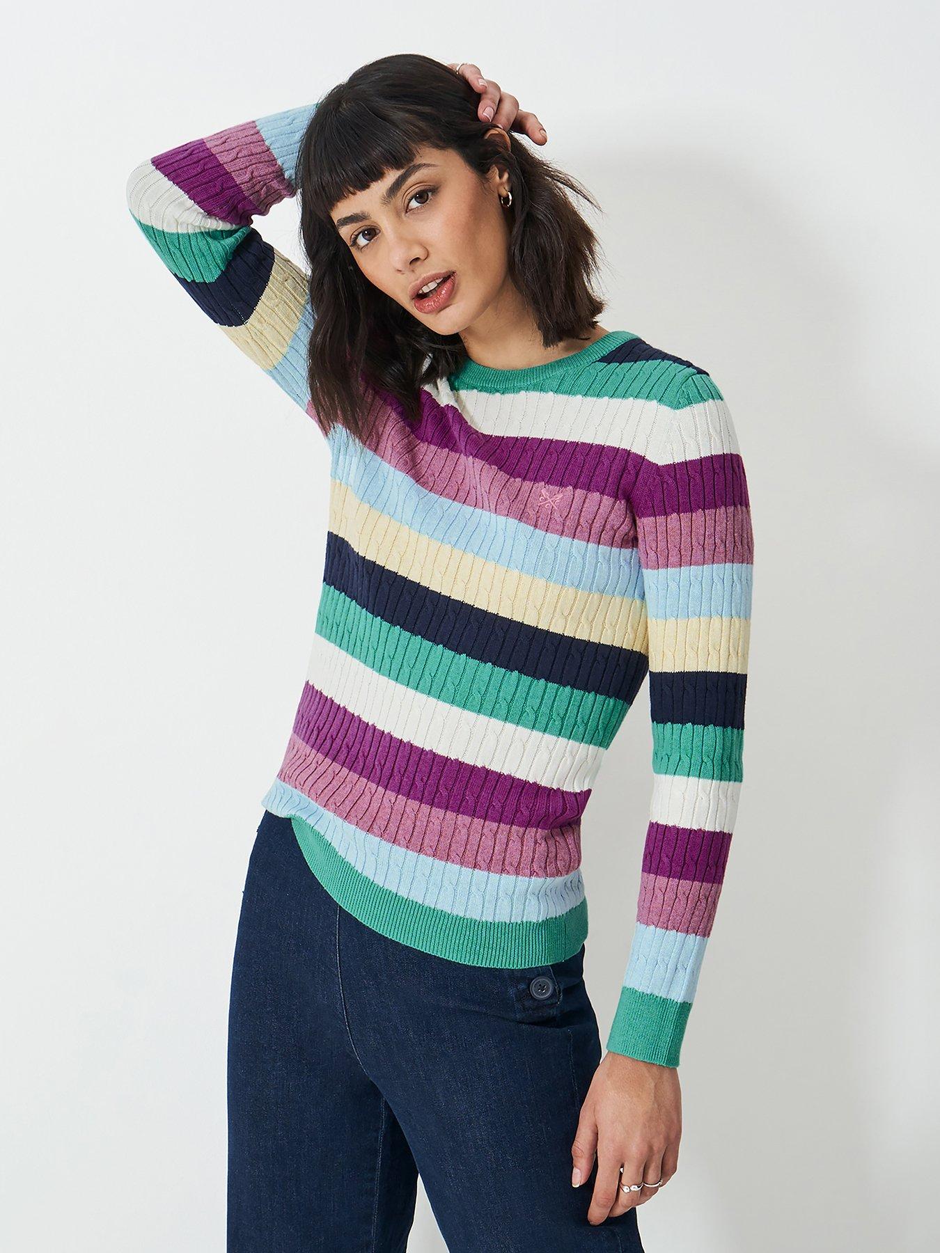 undefined Heritage Cable Neck Jumper - Multi
