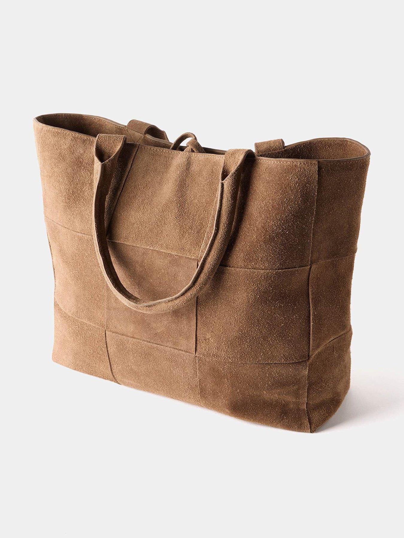 undefined Mia Suede Woven Tote Bag