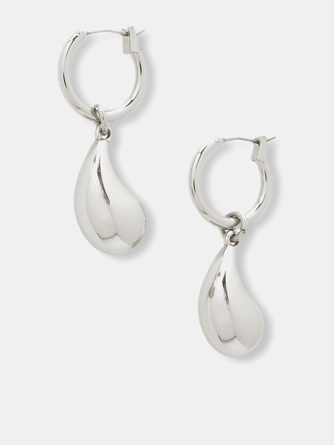 mint-velvet-silver-tone-drop-hoop-earrings-silver