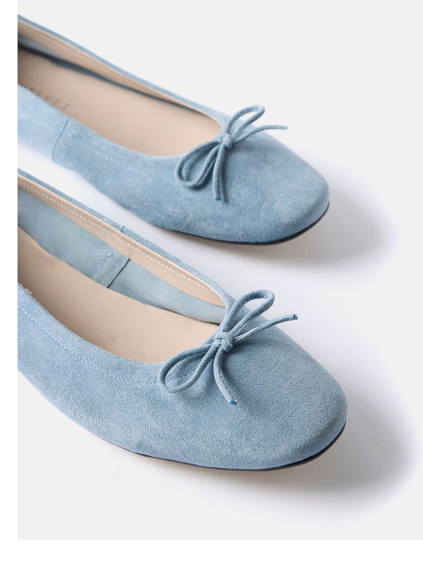  image of mint-velvet-carla-suede-ballet-flat