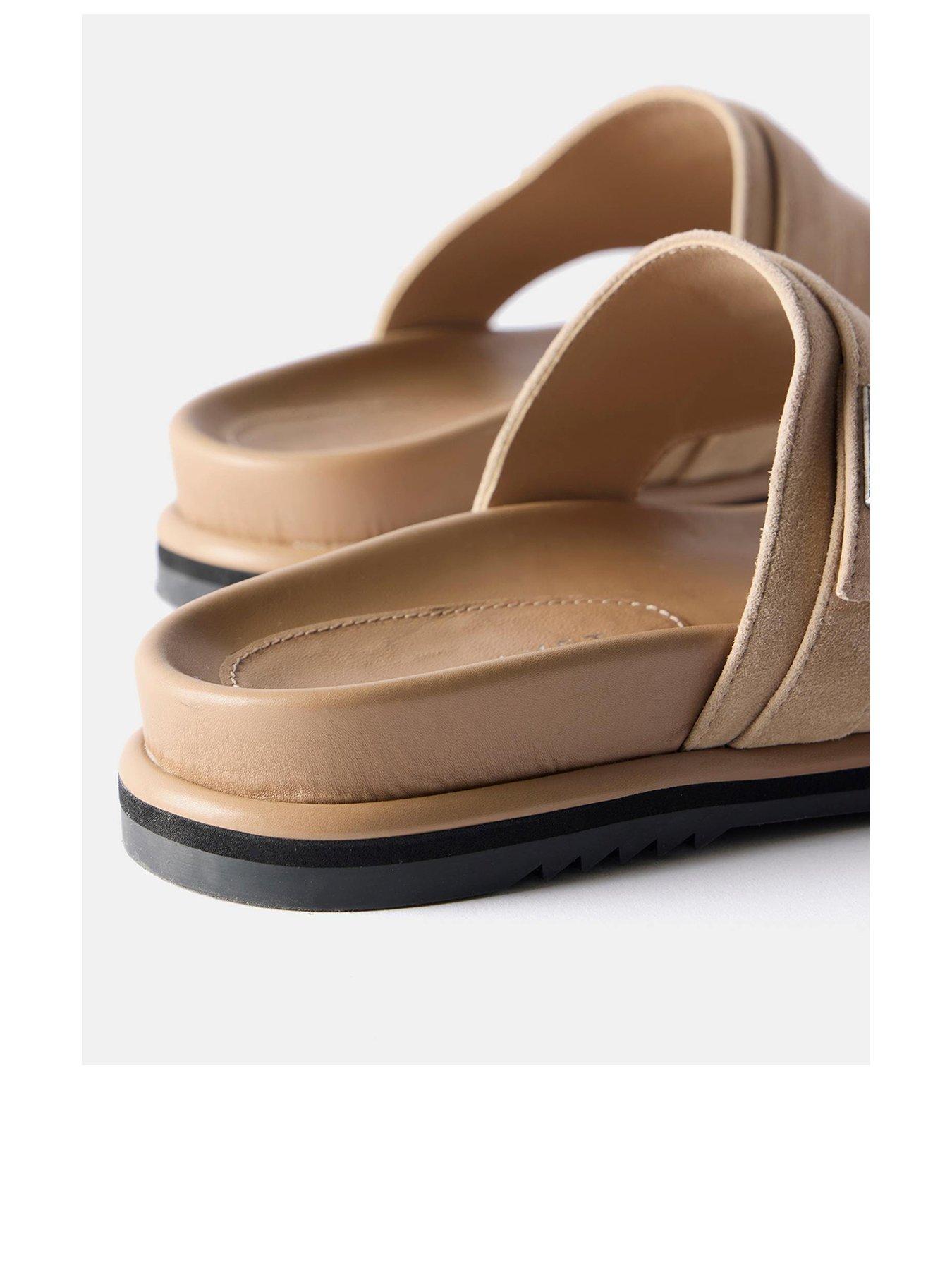  image of mint-velvet-neutral-chunky-flip-flop-sandals-beige