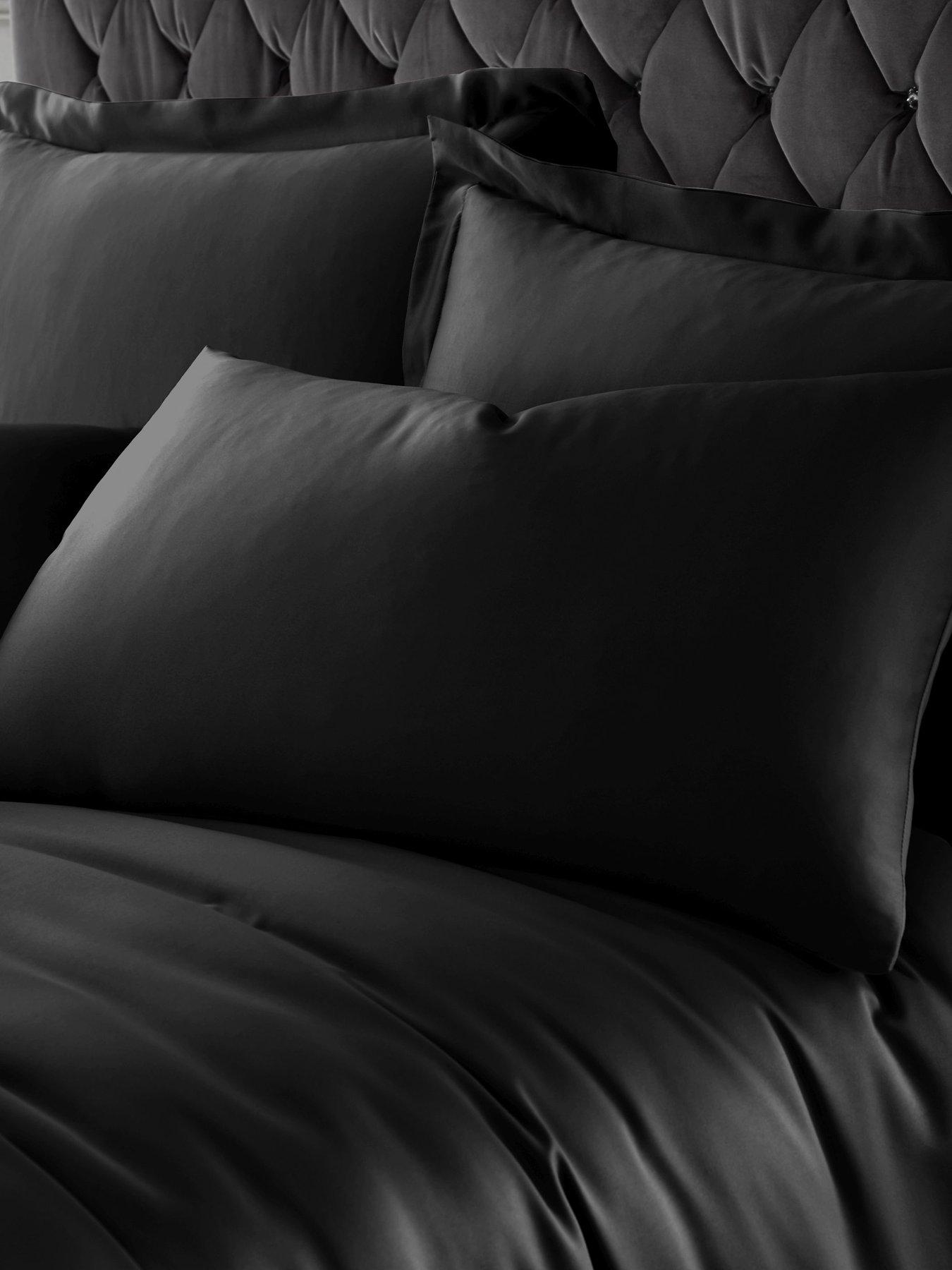 Image 3 of 4 of Catherine Lansfield Silky Soft Satin Duvet Cover Set