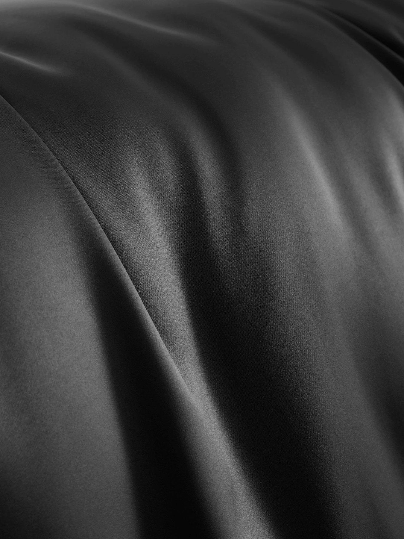 Image 4 of 4 of Catherine Lansfield Silky Soft Satin Duvet Cover Set