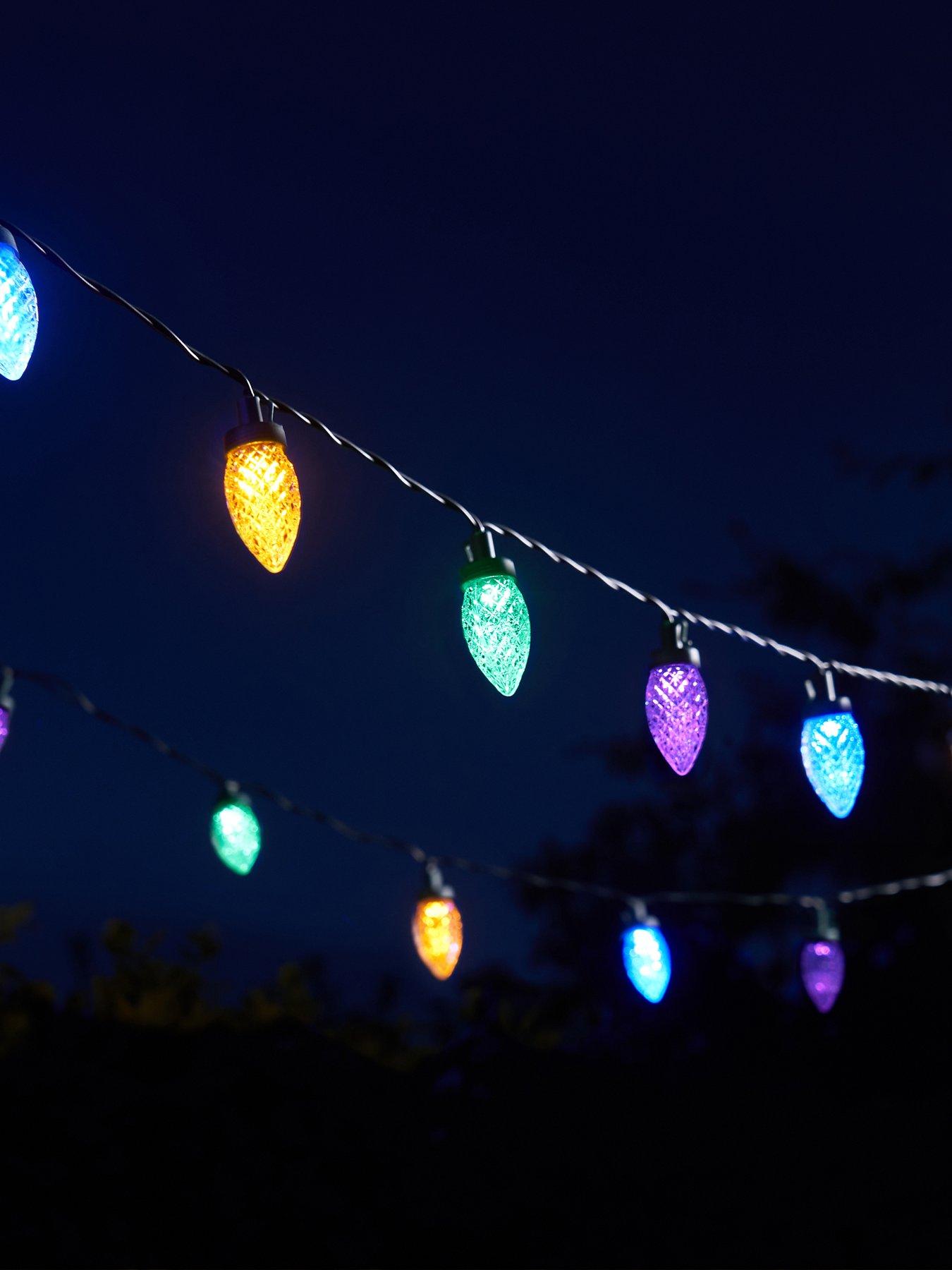 Smart Solar MultiPower PineCone String Lights - Set of 30