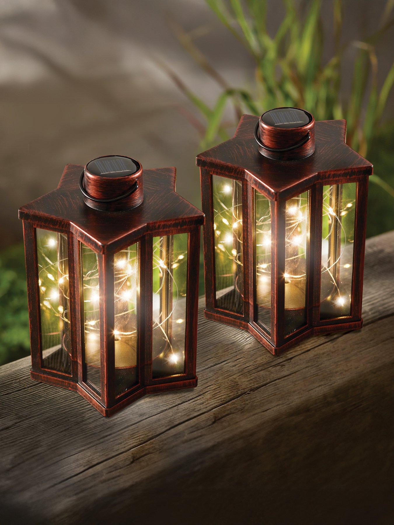Smart Solar Mini Firefly Star Lantern - 2 Pack